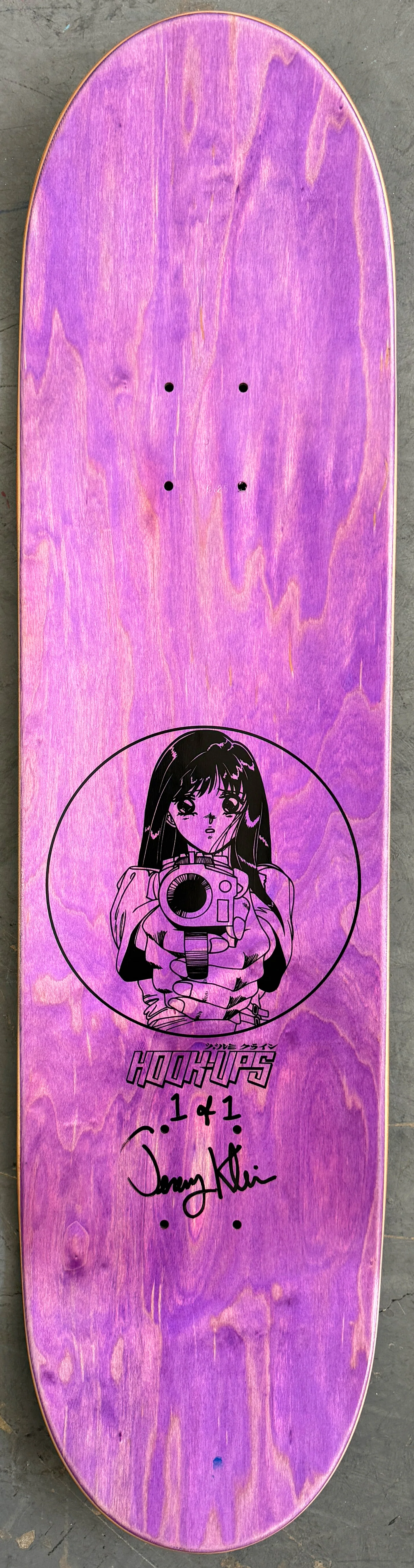 1 of 1 SIGNED Barrel of a Gun - 8.25 X 32.25 HAND PAINTED BLUE COLOR-SHIFT - Image 5