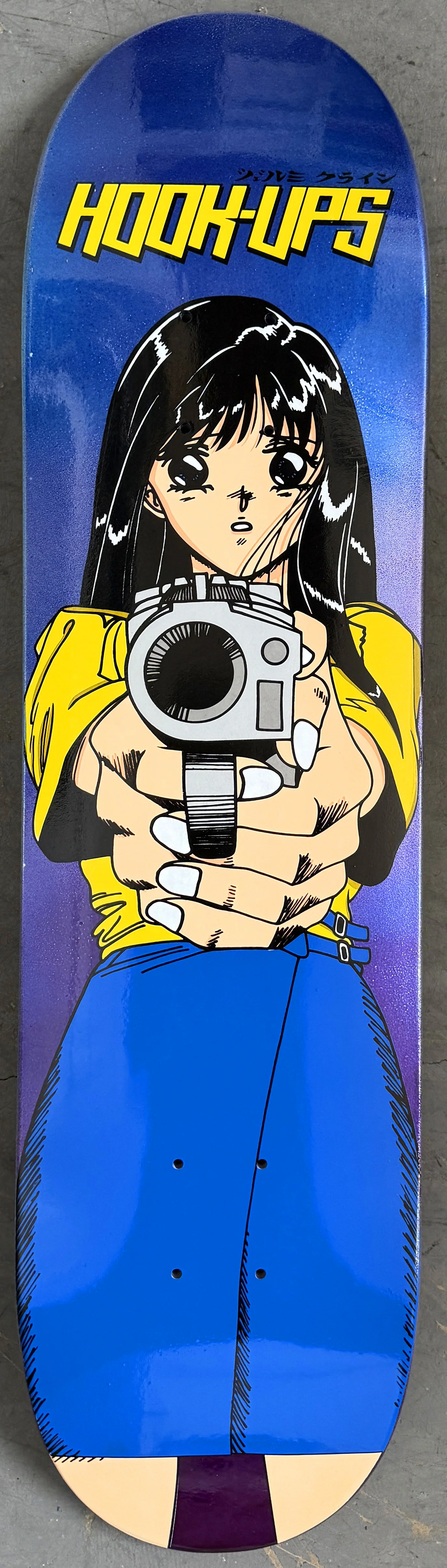 1 of 1 SIGNED Barrel of a Gun - 8 X 31.75 HAND PAINTED PURPLE/BLUE BACKGROUND - Image 5