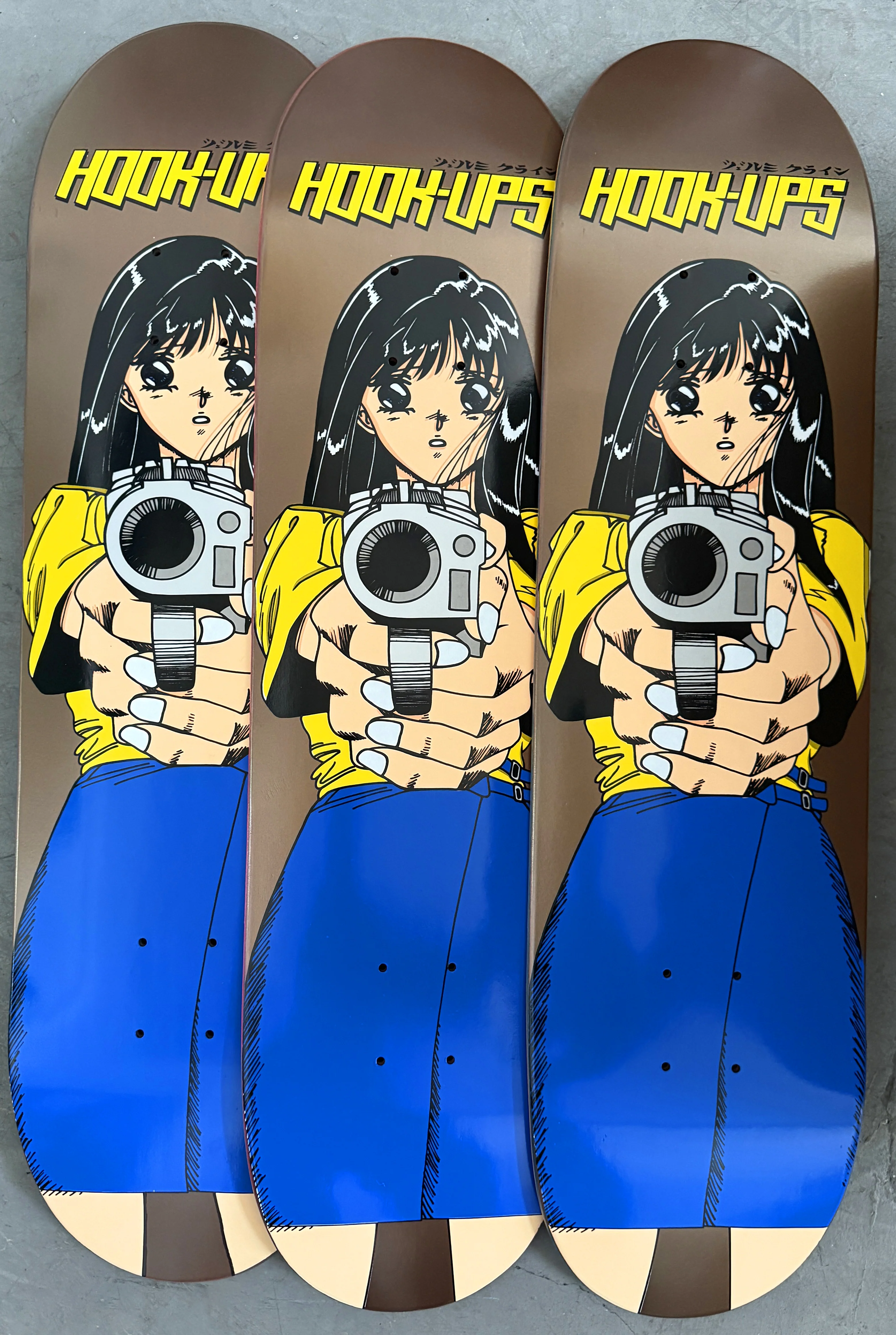 1 of 3 SIGNED Barrel of a Gun - 8 X 31.75 HAND PAINTED METALLIC BRONZE - Image 4