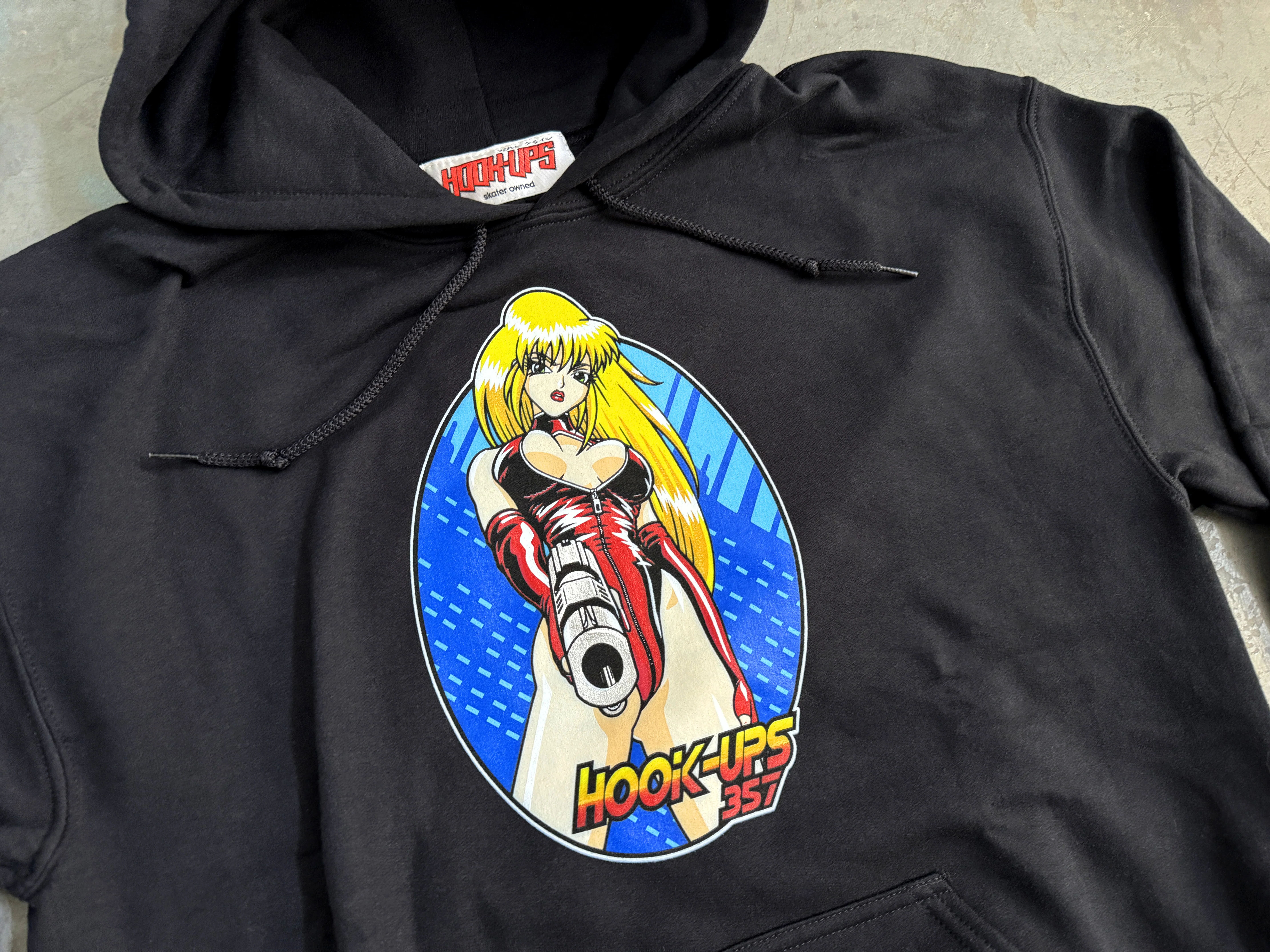 357 Hooded Sweatshirt BLACK - Image 2