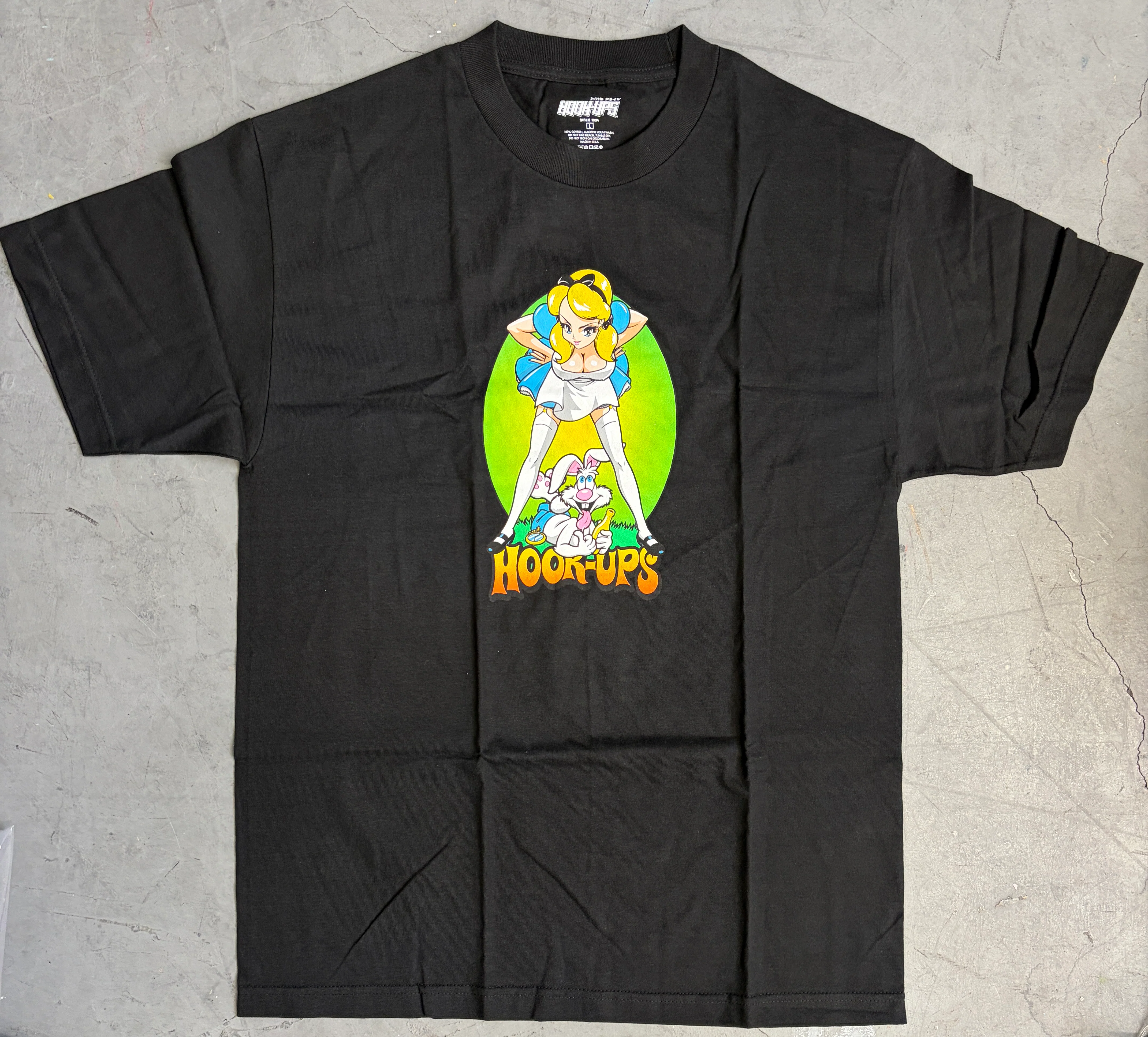 Alice & Friends - BLACK T-SHIRT - NEW OLD STOCK FROM 2010 - Image 2