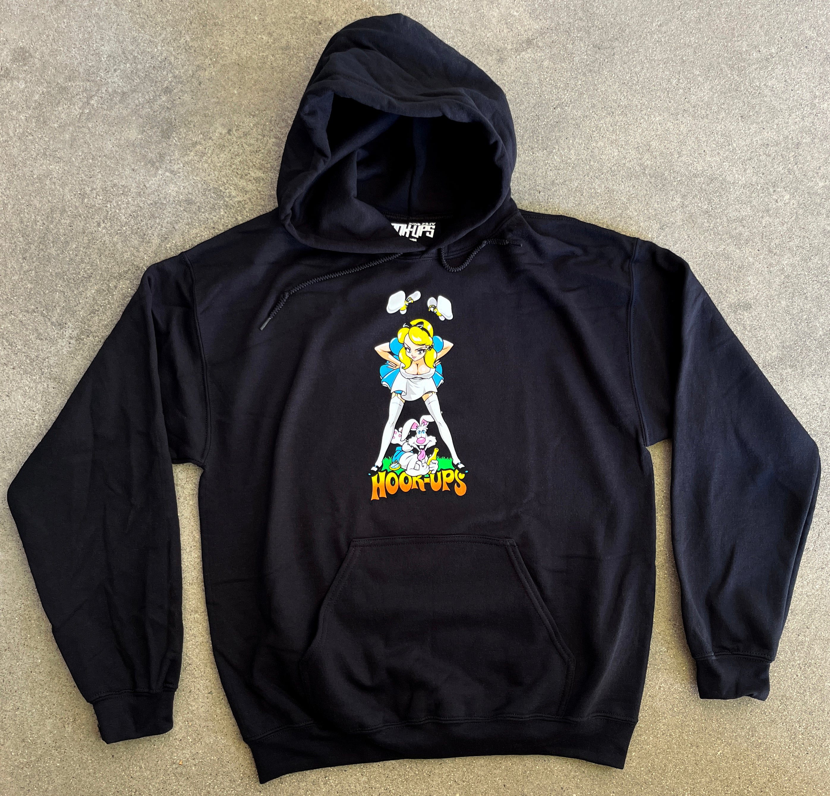 Alice & Friends Hooded Sweatshirt - BLACK - Image 2