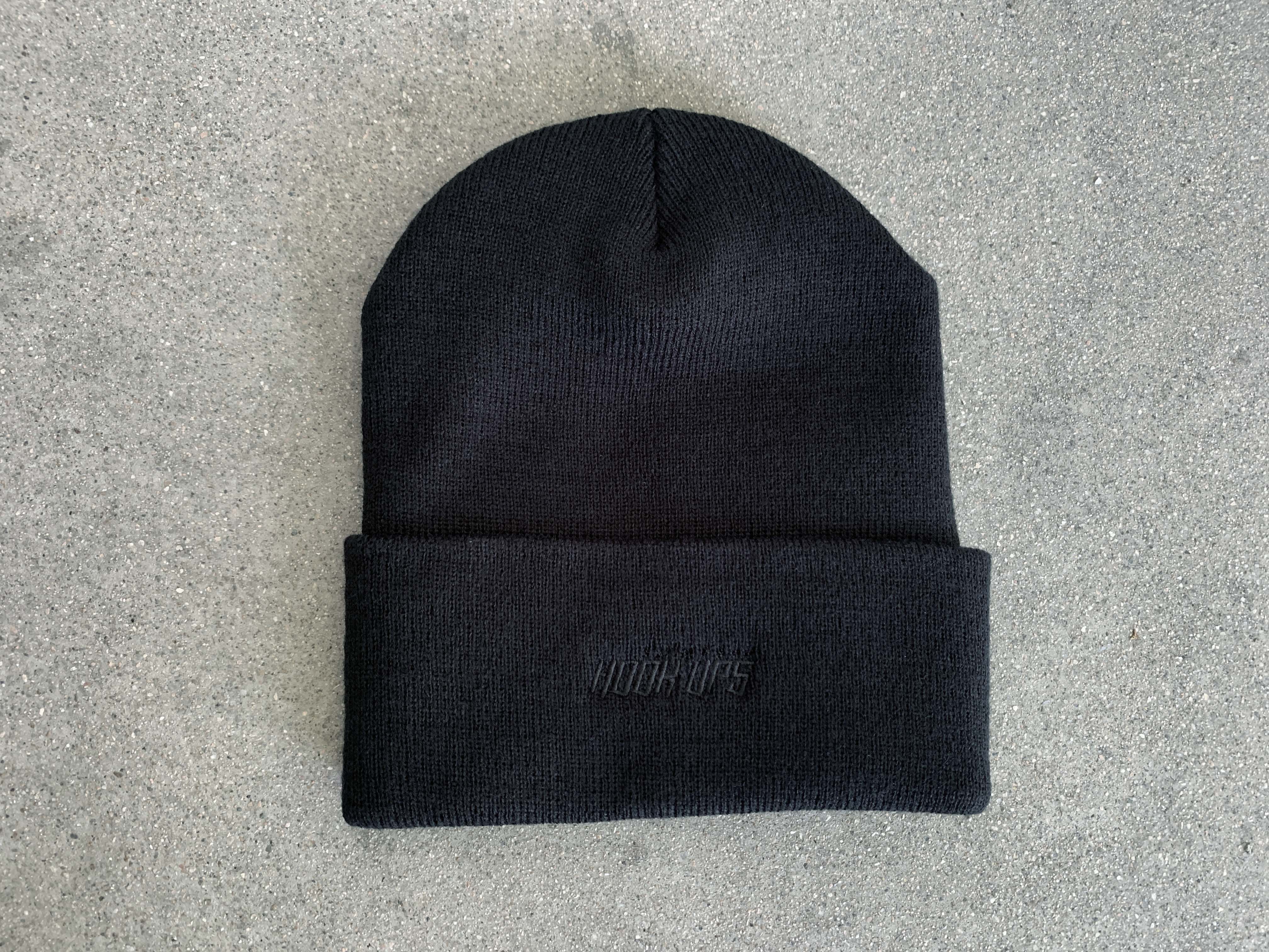 Barrel of a Gun Beanie - BLACK - Image 2
