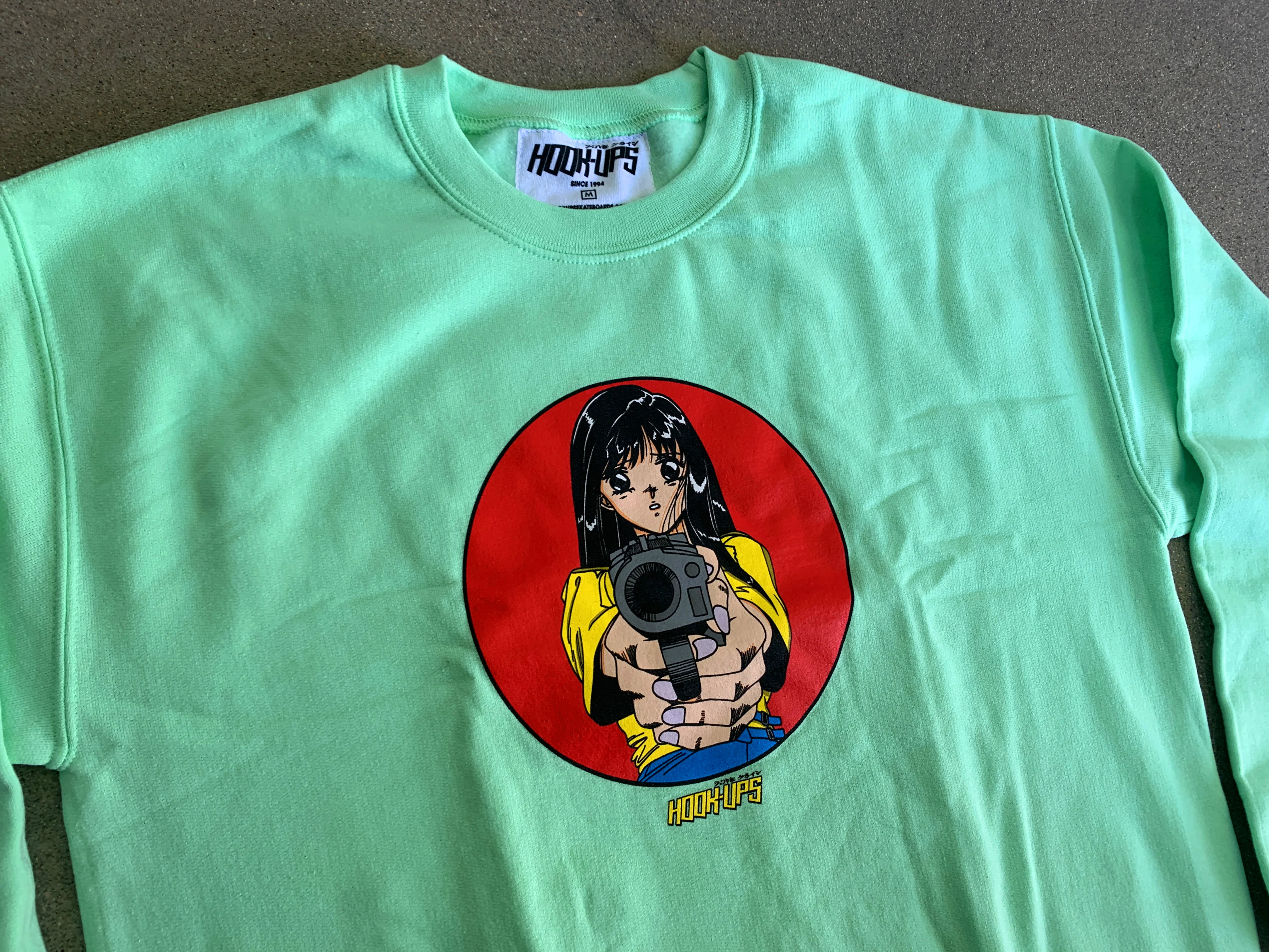 Barrel of a Gun Crew Sweatshirt - MINT GREEN - Image 2