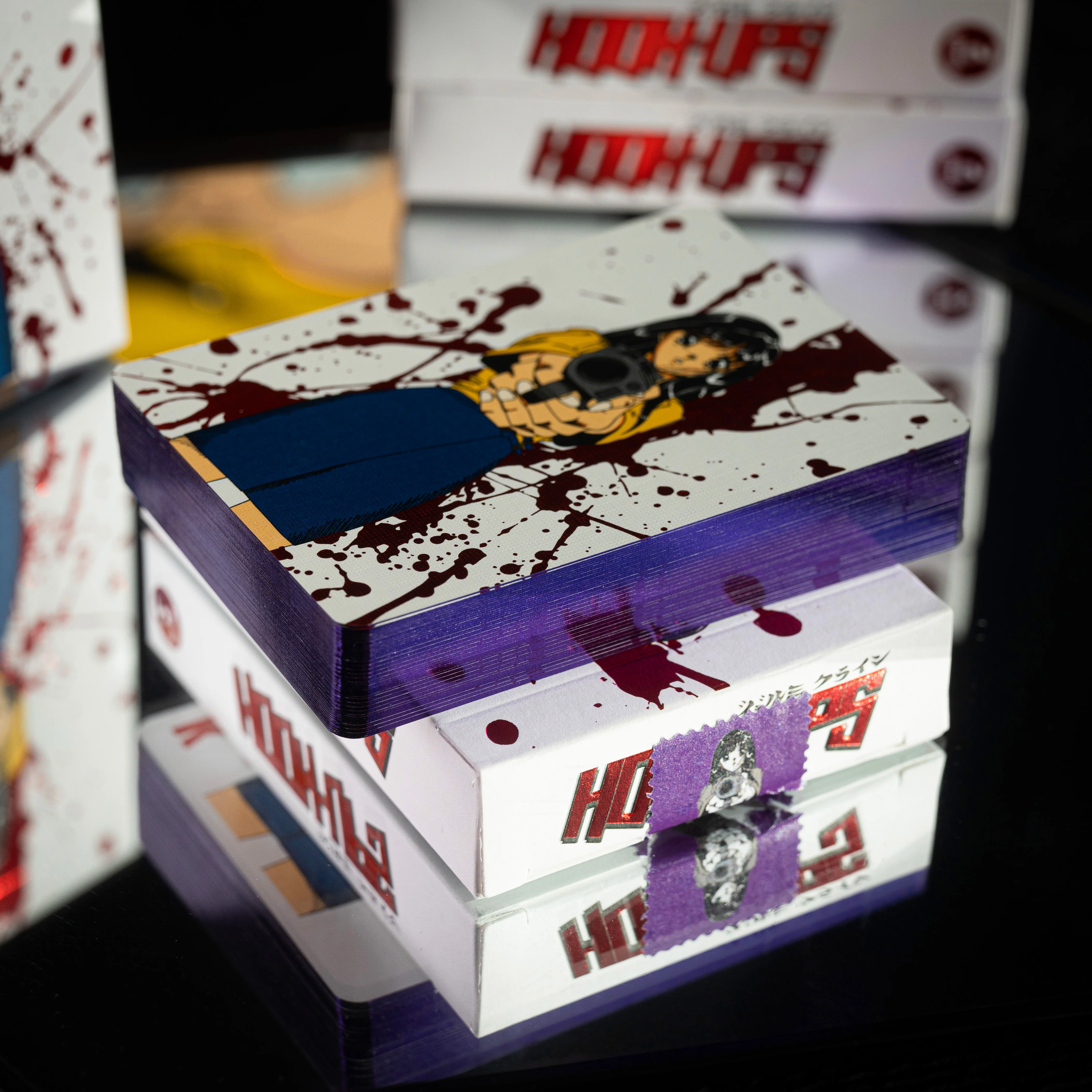 Barrel of a Gun GILDED LIMITED BLOOD SPLATTER FOIL DECK Purple - Image 3