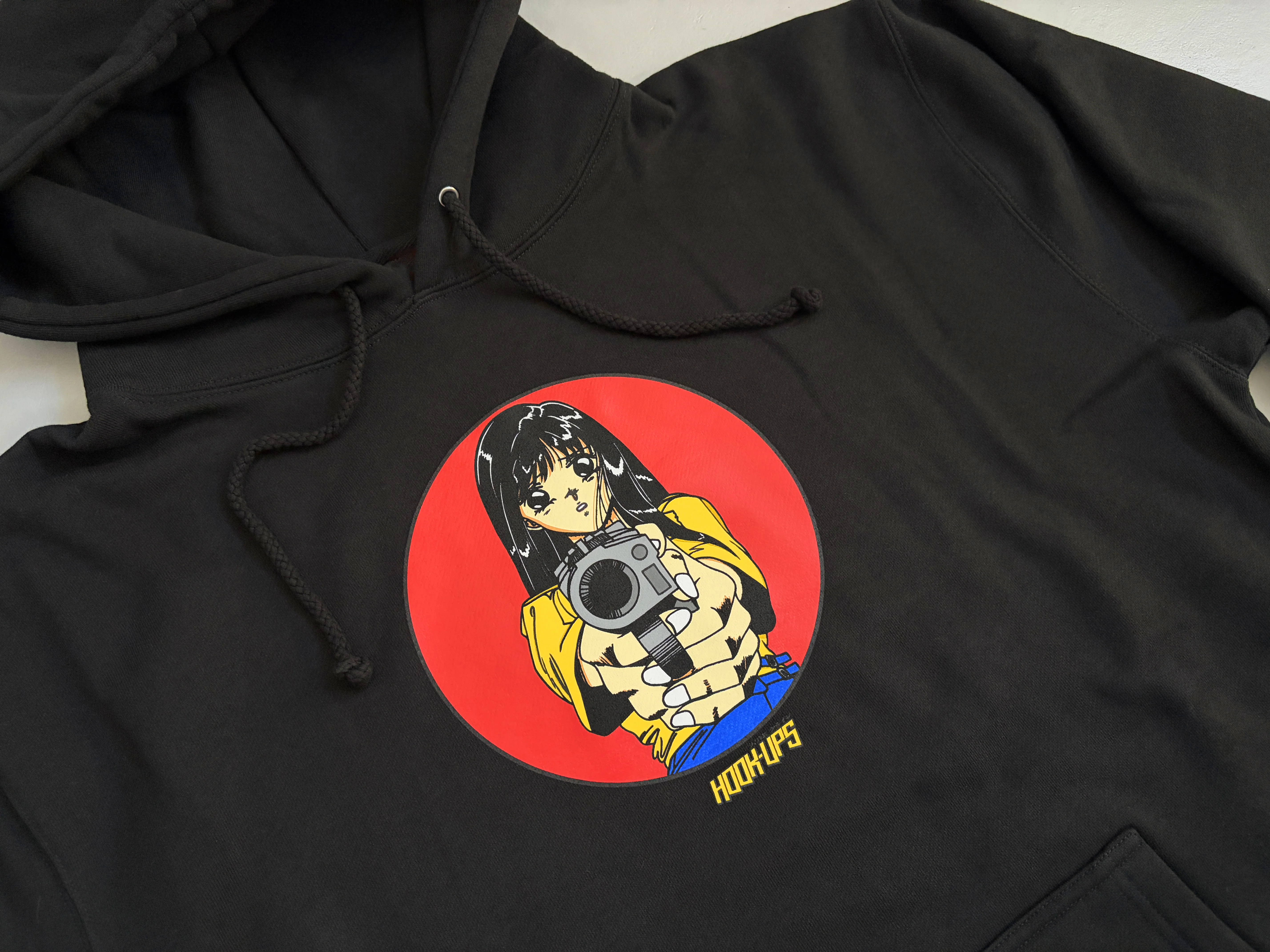Barrel of a Gun HEAVYWEIGHT HOODED SWEATSHIRT - BLACK - Image 2