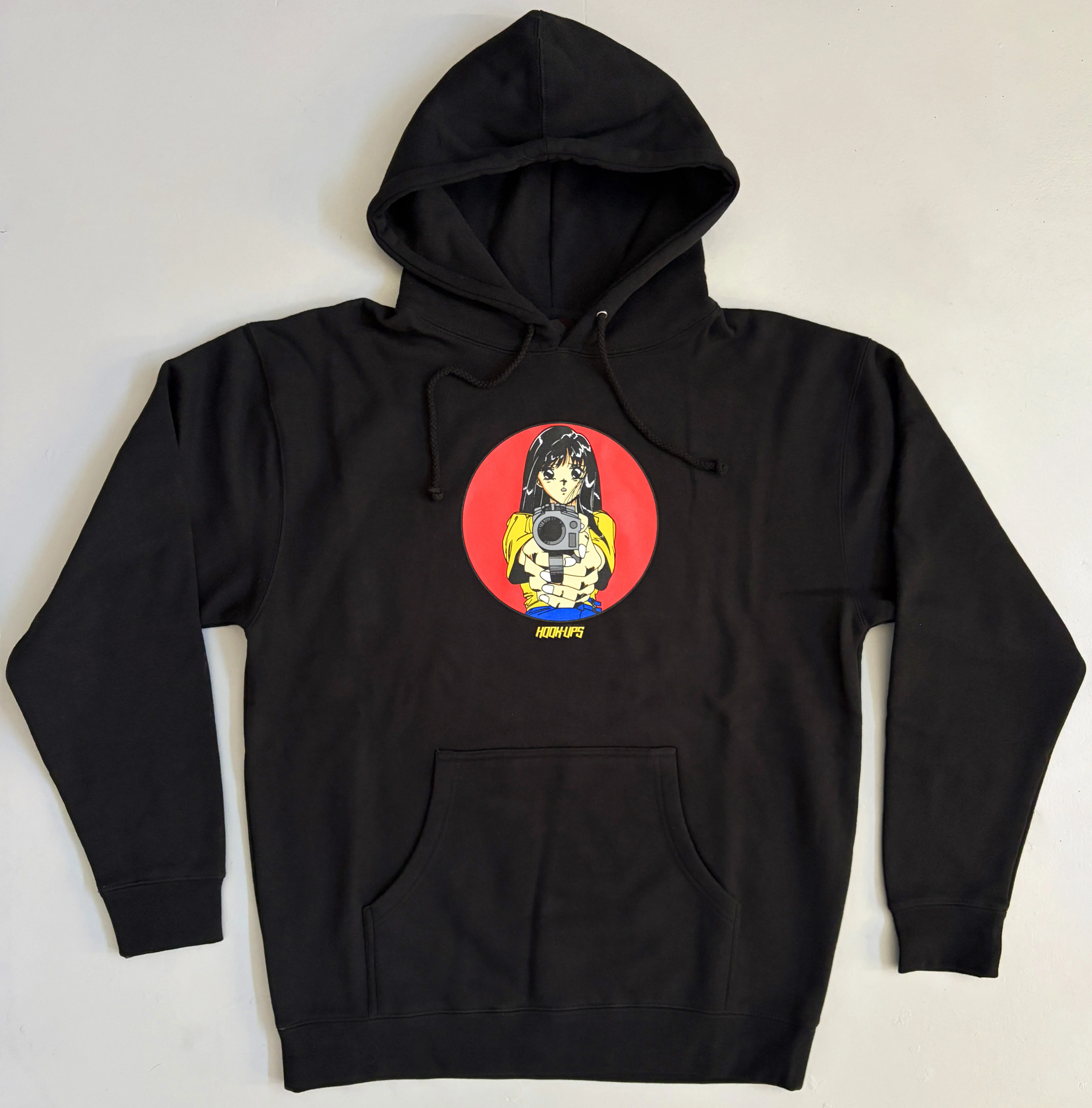 Barrel of a Gun HEAVYWEIGHT HOODED SWEATSHIRT - BLACK - Image 3