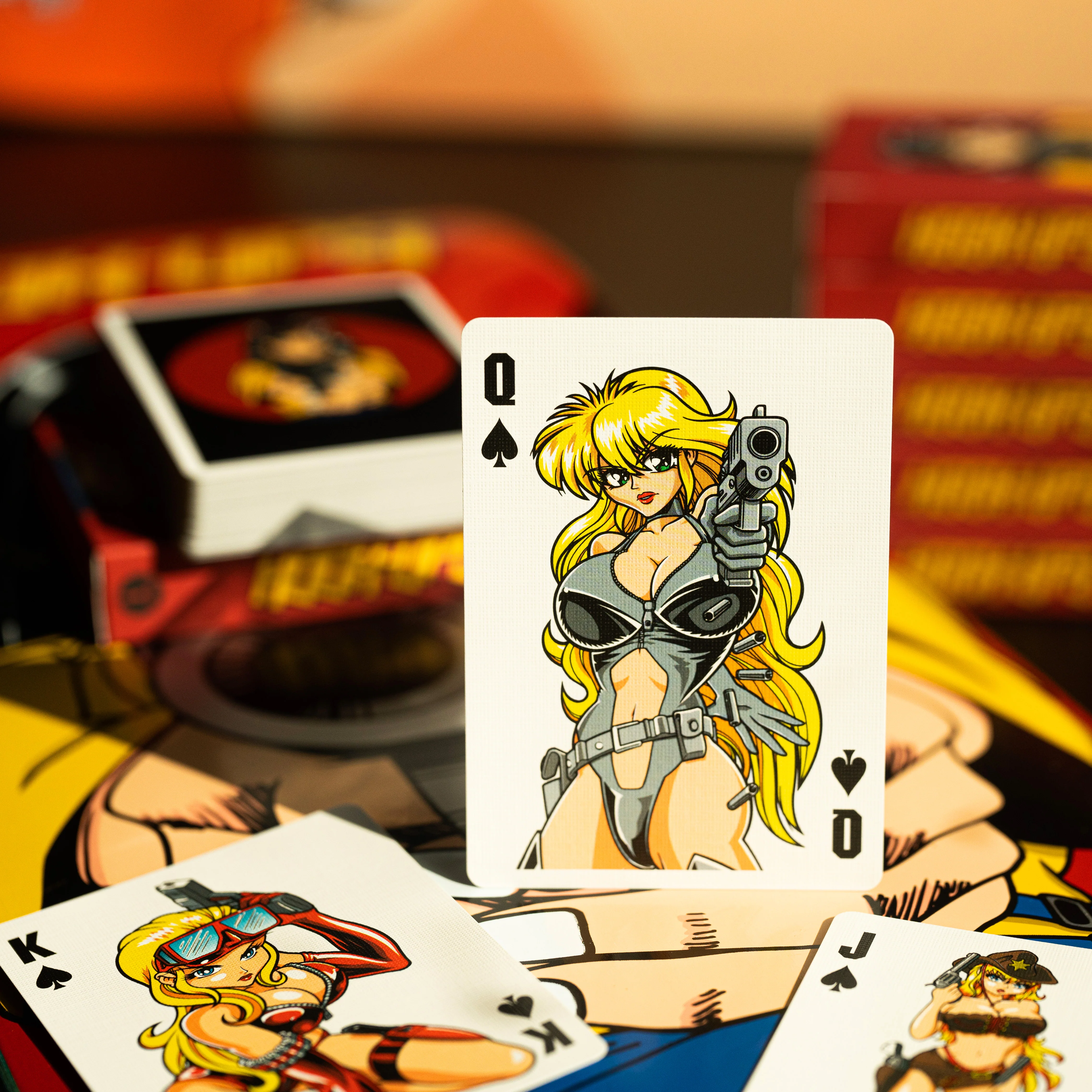 Barrel of a Gun Playing Cards GILDED LIMITED EDITION GOLD PRISM - Image 12
