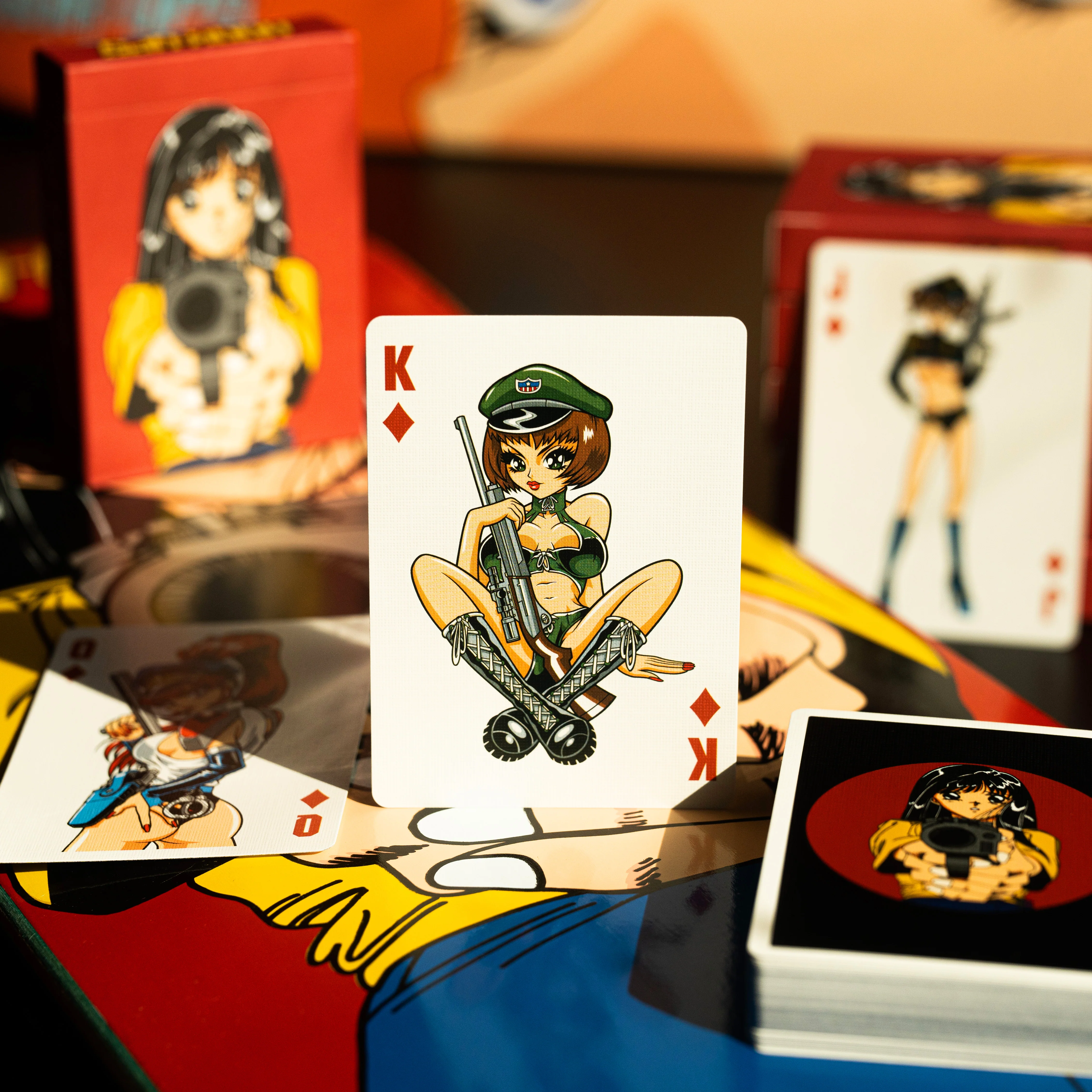 Barrel of a Gun Playing Cards GILDED LIMITED EDITION GOLD PRISM - Image 13