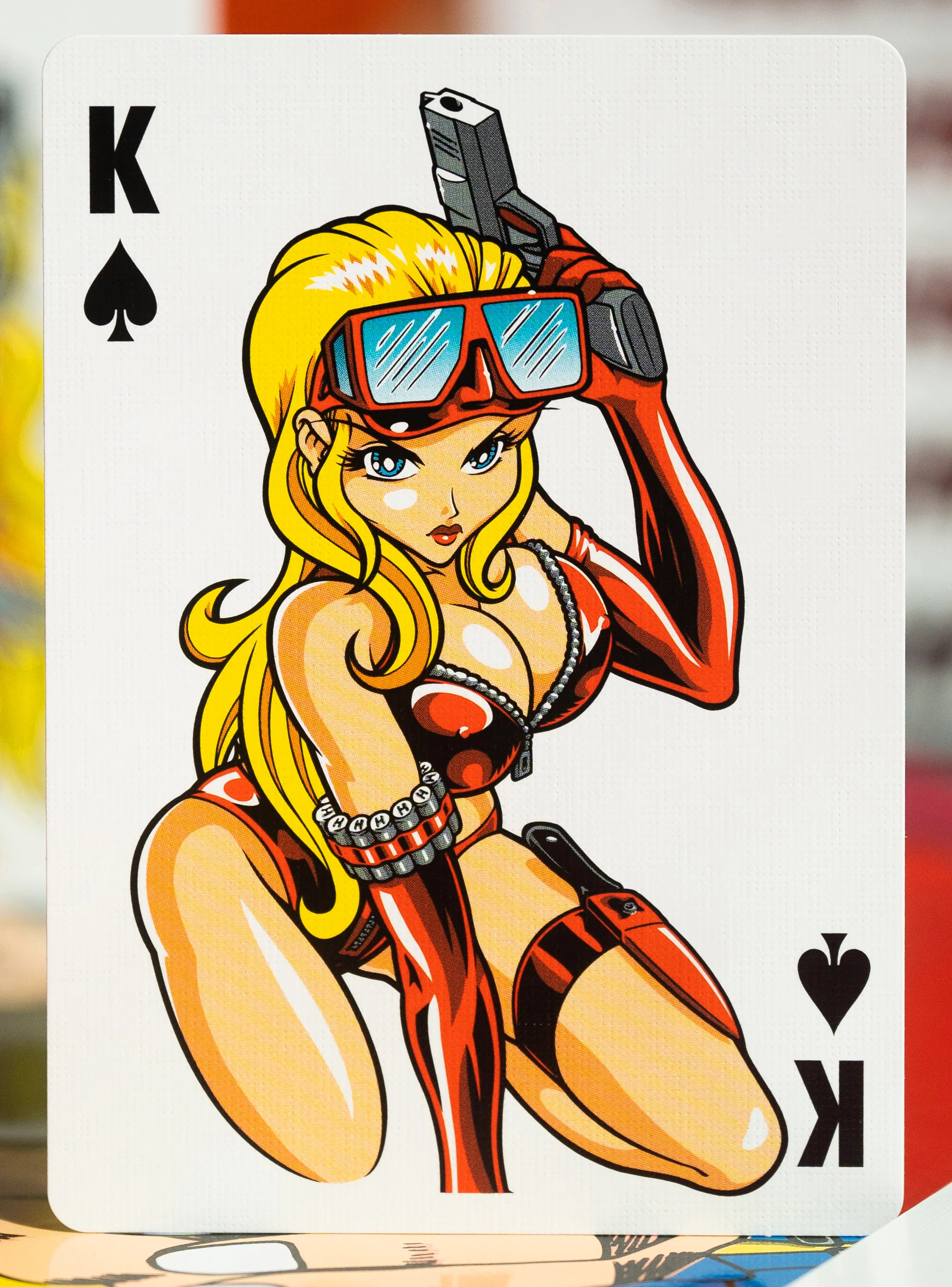 Barrel of a Gun Playing Cards GILDED LIMITED EDITION GOLD PRISM - Image 5