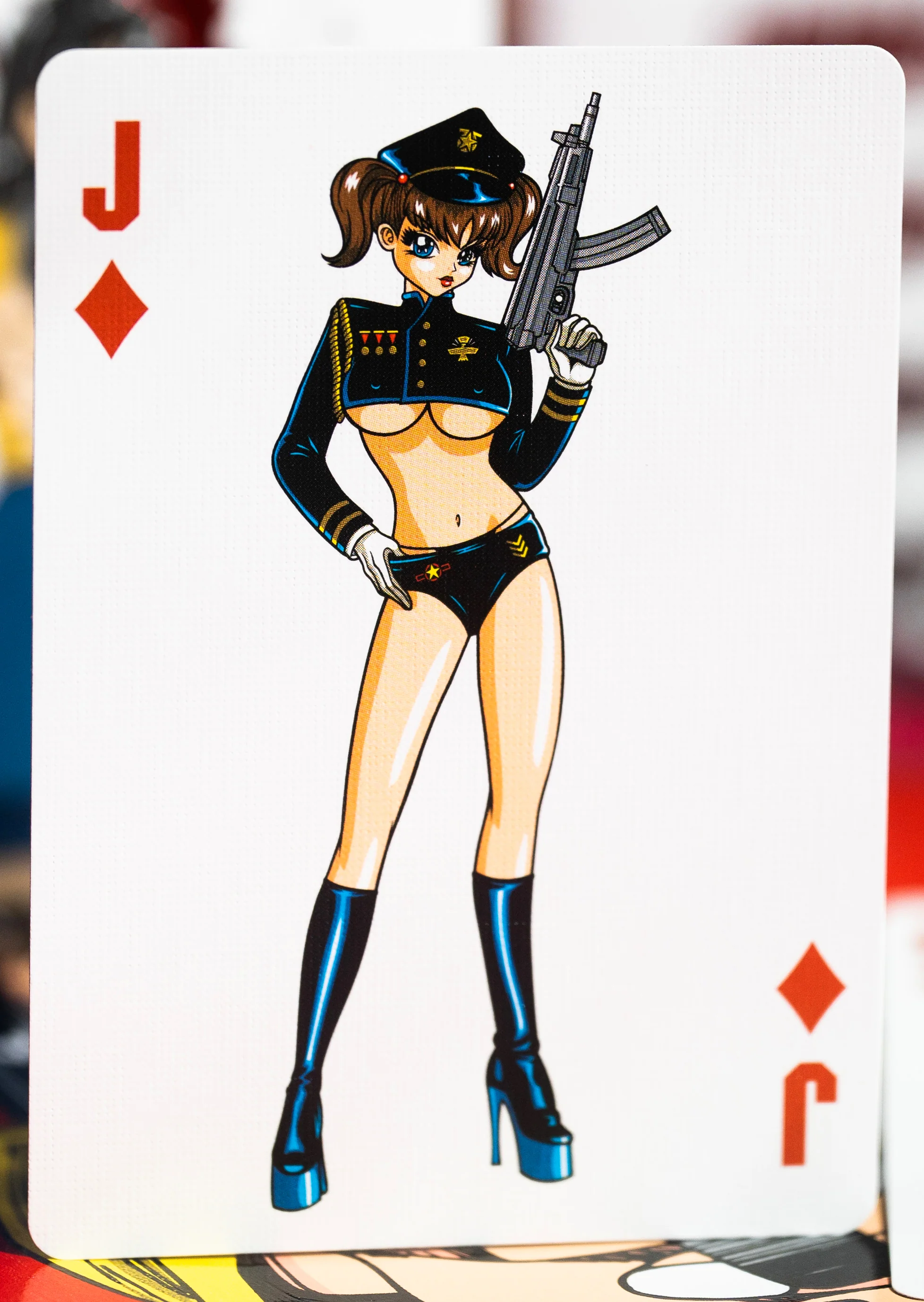 Barrel of a Gun Playing Cards GILDED LIMITED EDITION GOLD PRISM - Image 9