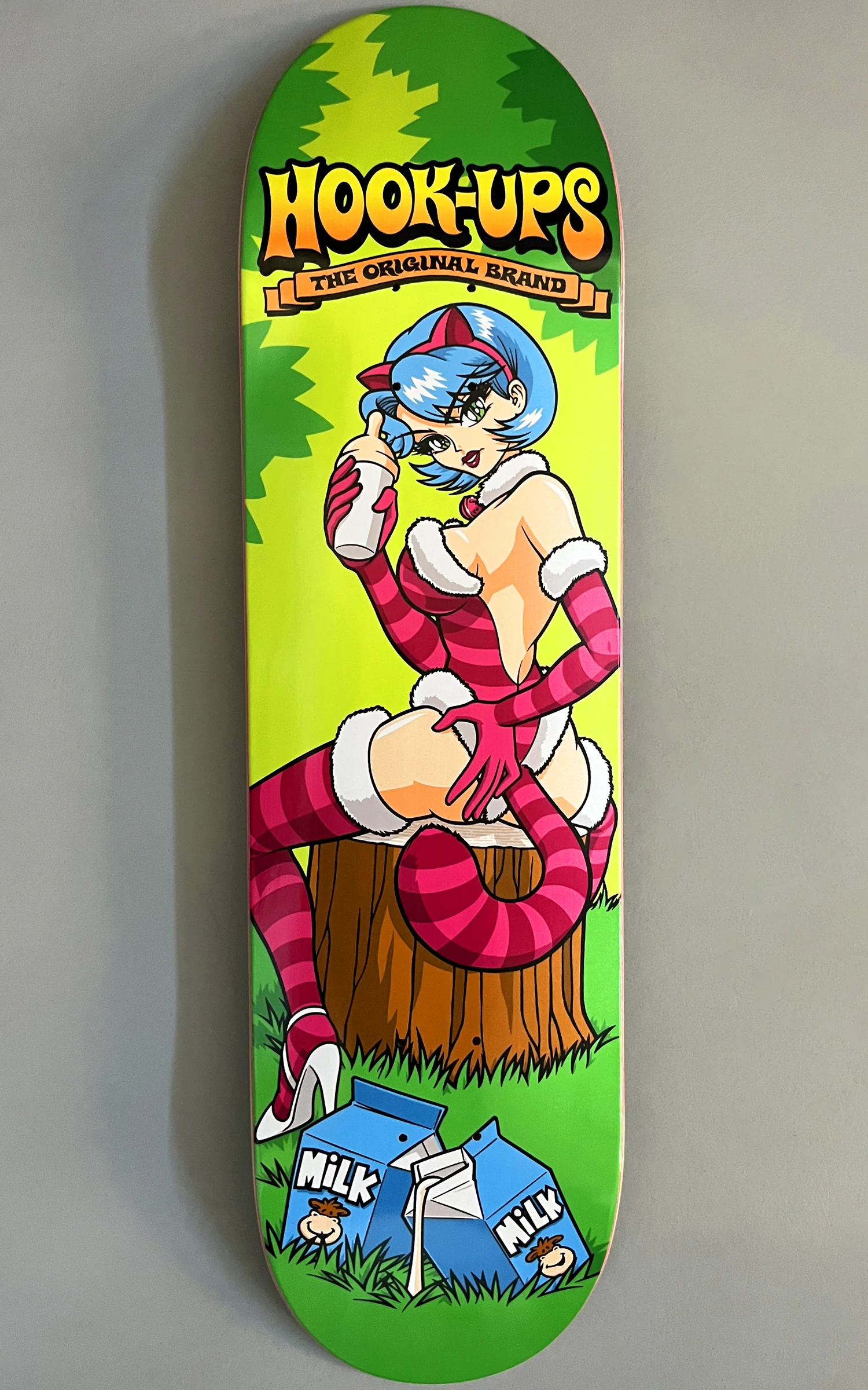 Cheshire Cat Girl in Wonderland - 8.5 X 32.25