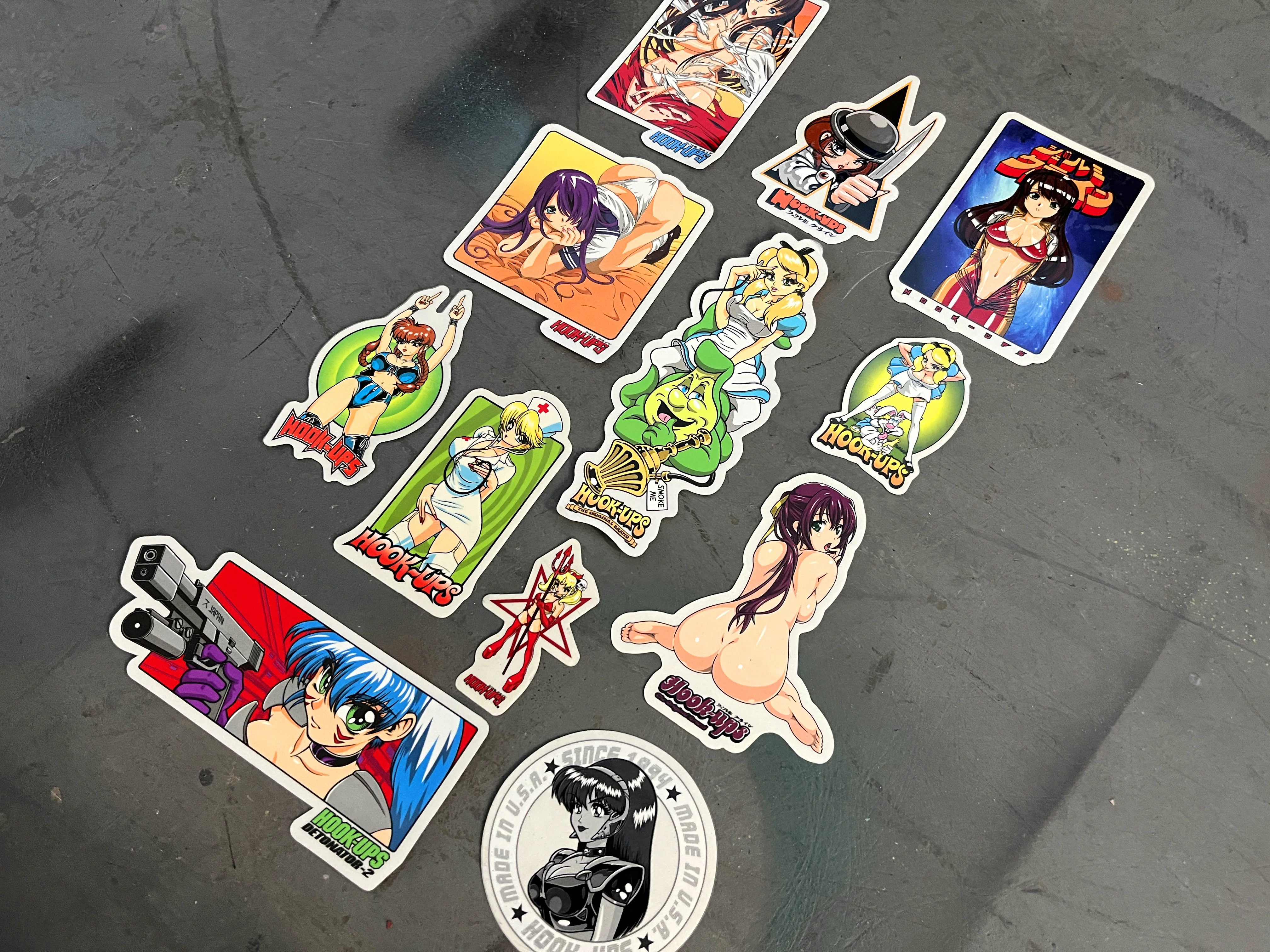 hook-ups classic stickers 12 pack - Image 2