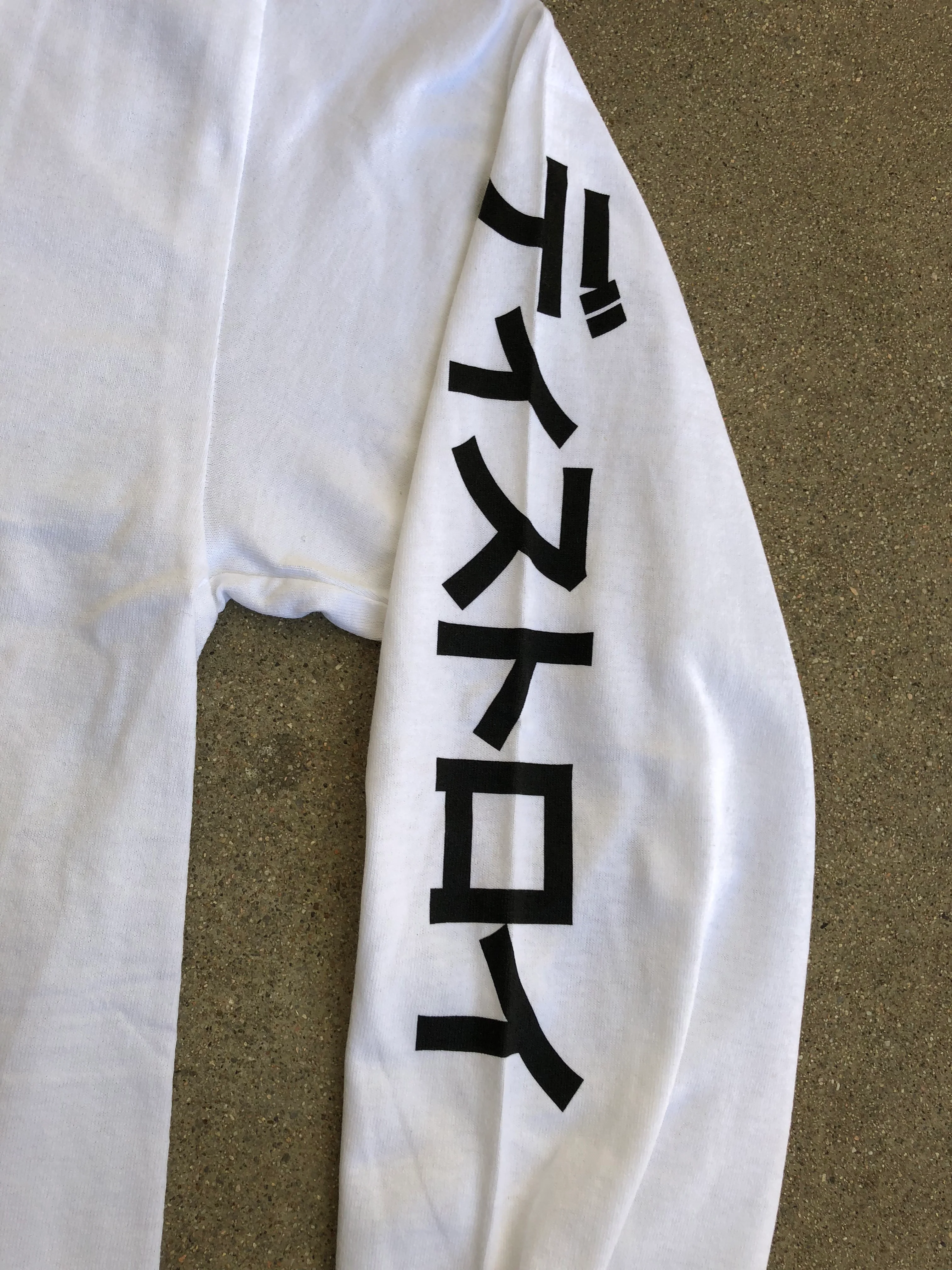 deluxe barrel of a gun LONG SLEEVE t-shirt WHITE - Image 3