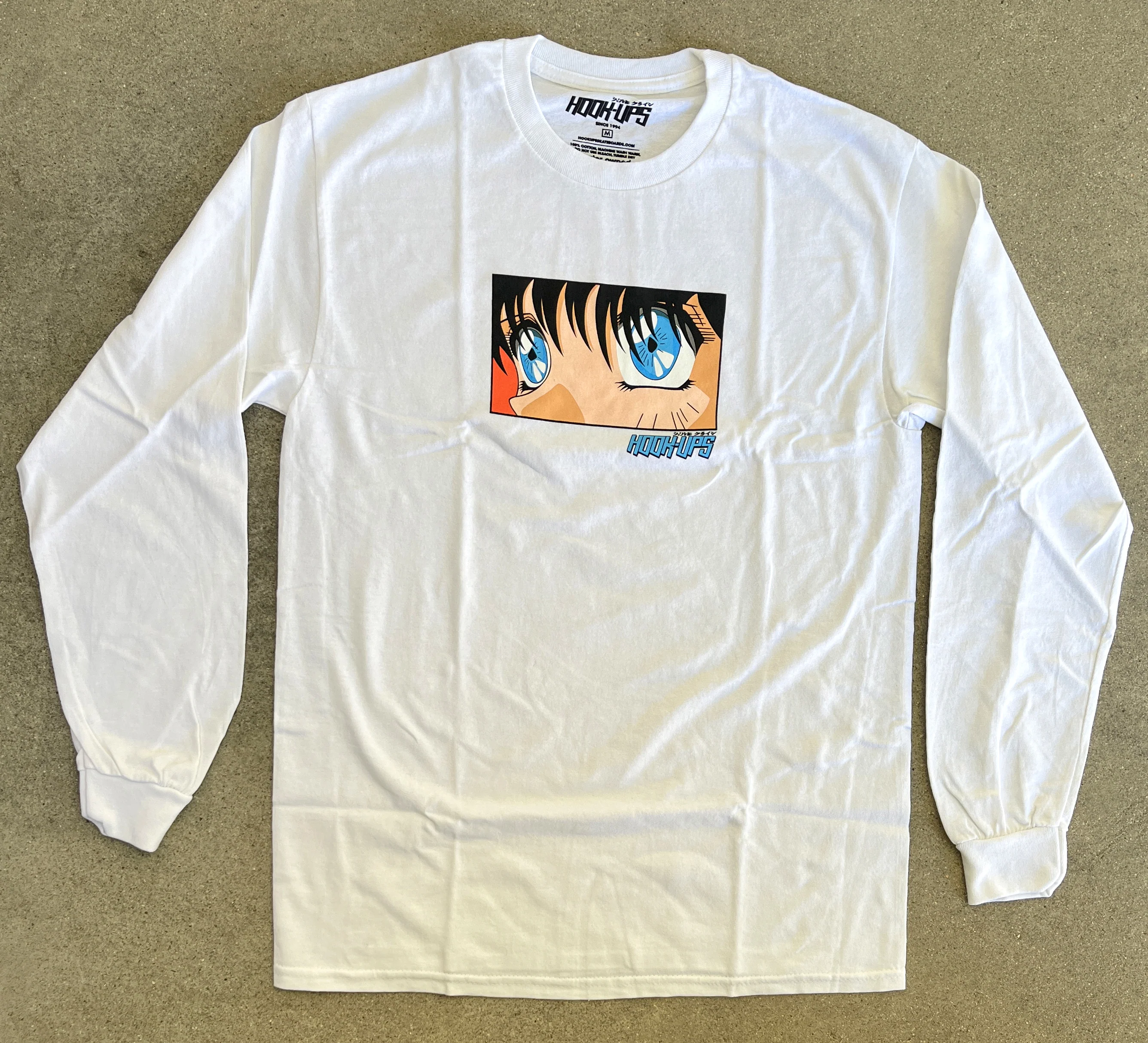 Eyes LONG SLEEVE t-shirt - WHITE - Image 2