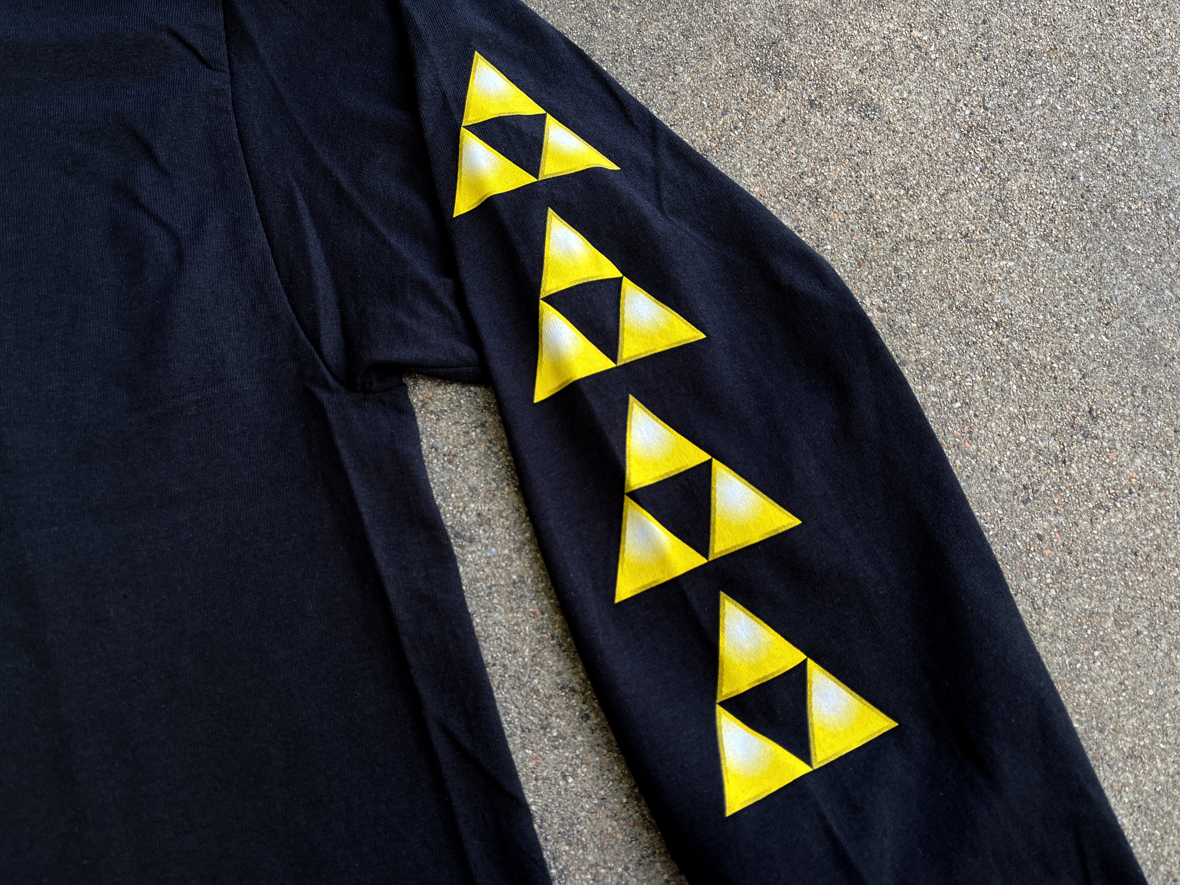 Female Link LONG SLEEVE t-shirt BLACK - Image 2