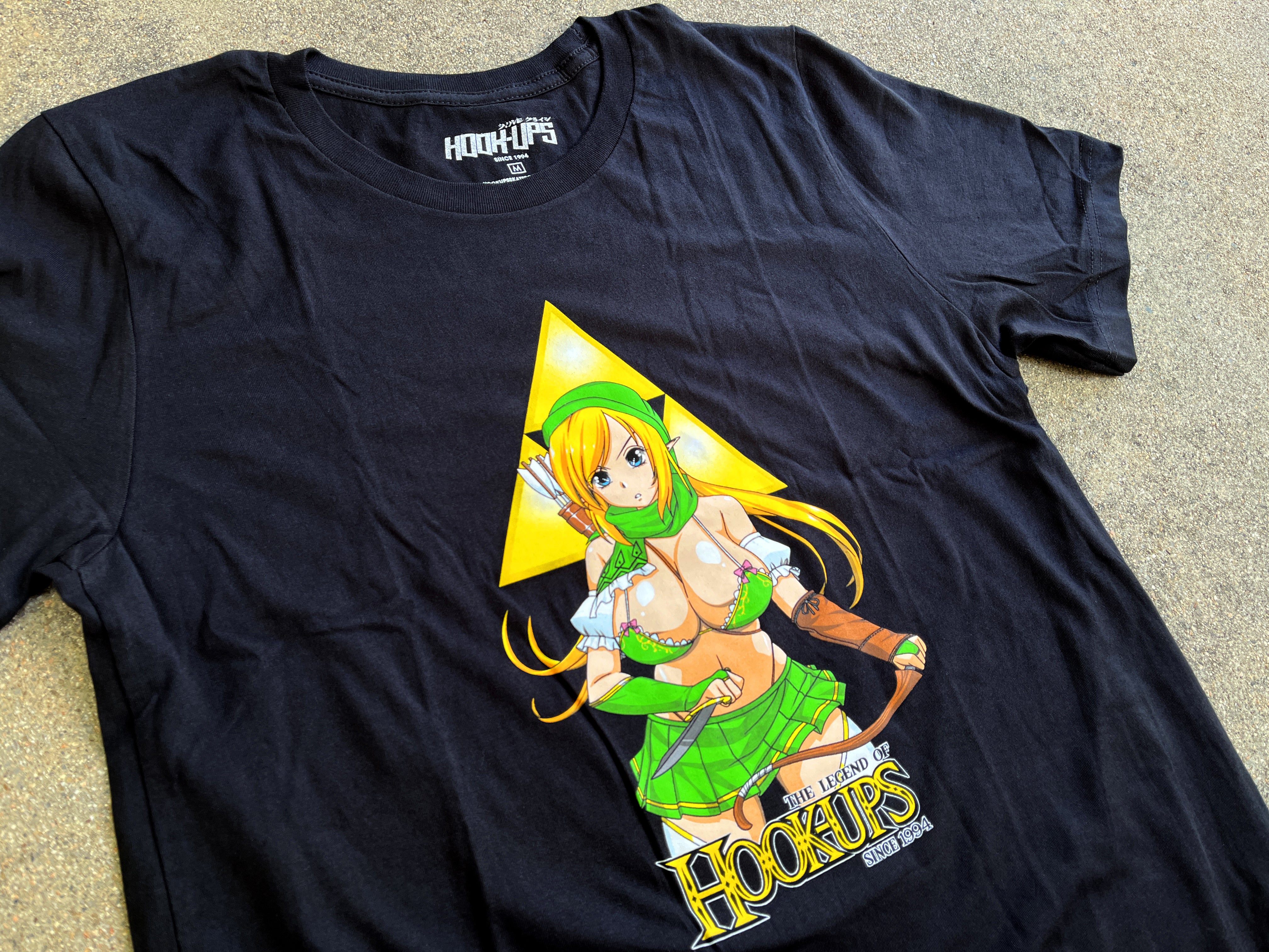 Female Link T-shirt - BLACK - Image 3
