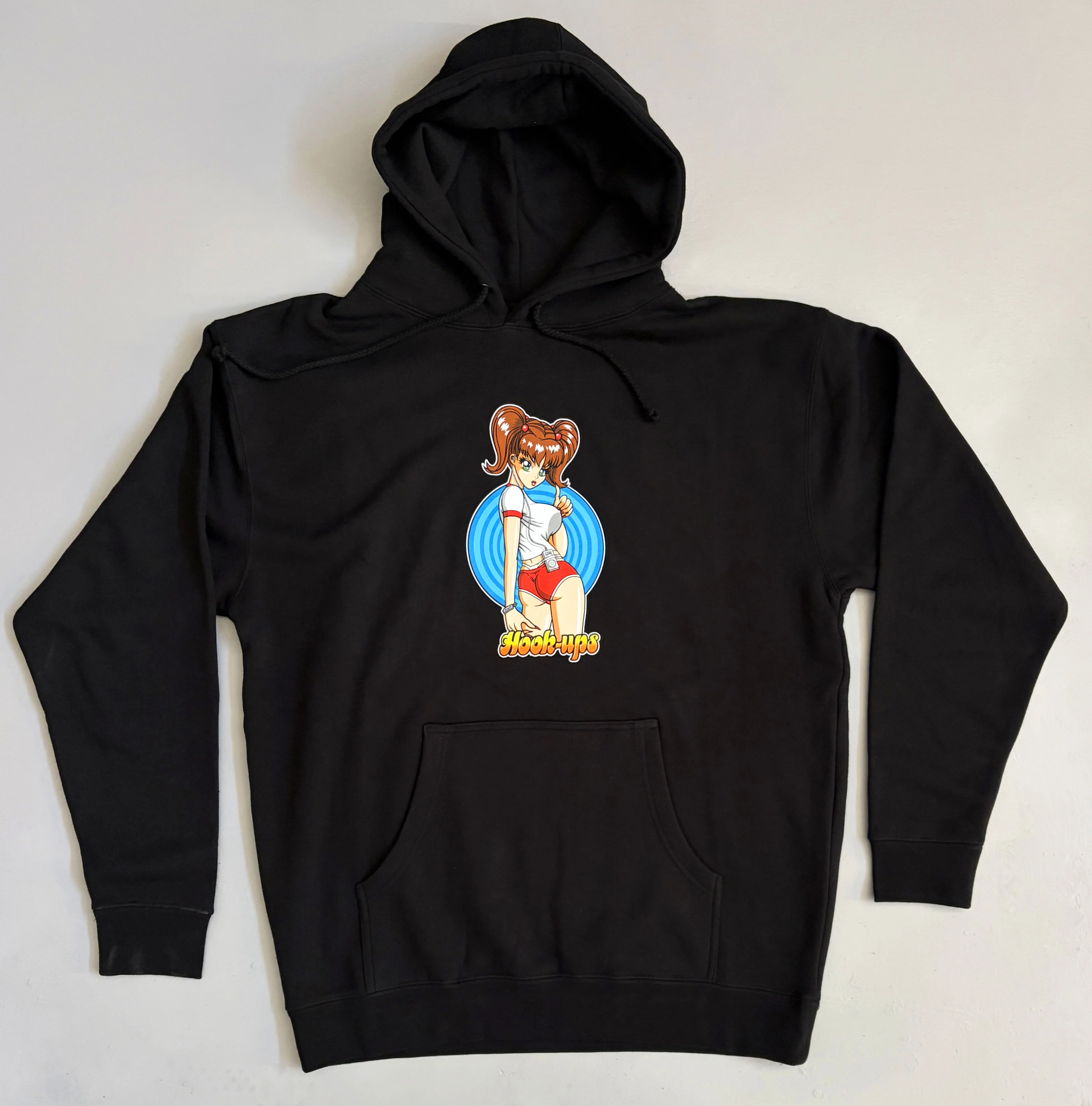 Hitchhiking Sakura HEAVYWEIGHT HOODED SWEATSHIRT - BLACK - Image 3