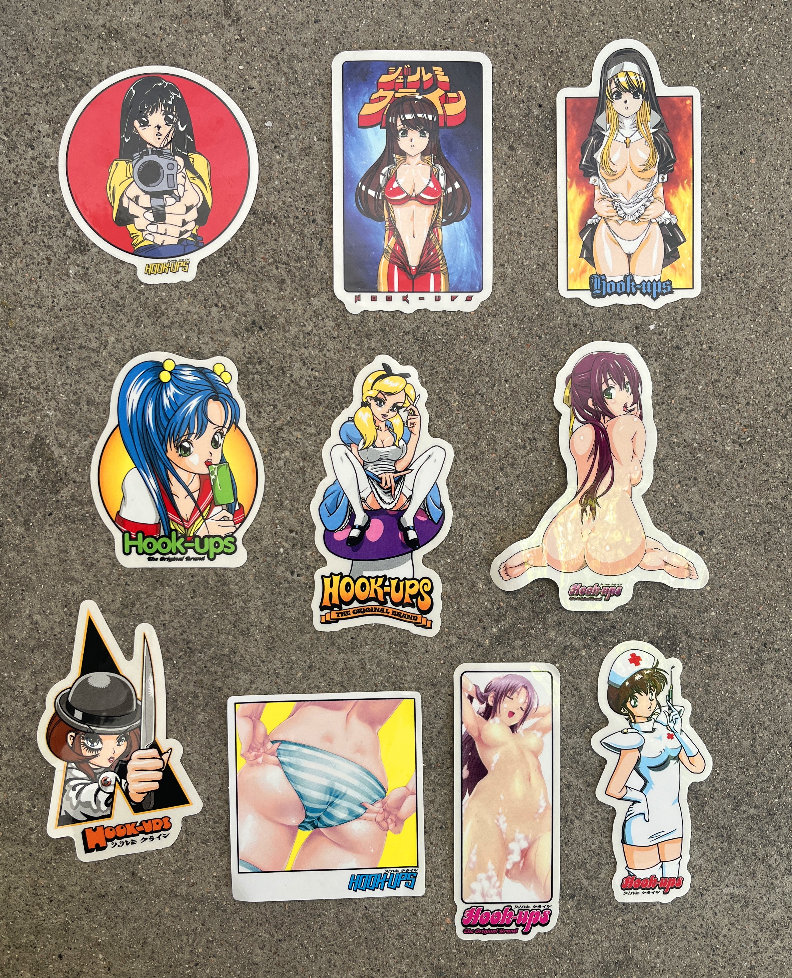 hook-ups assorted sticker 10 pack - Image 2