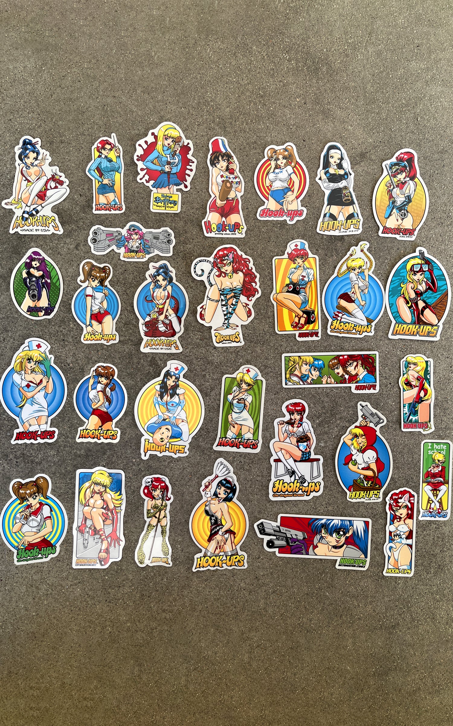 hook-ups classic stickers 30 pack 1