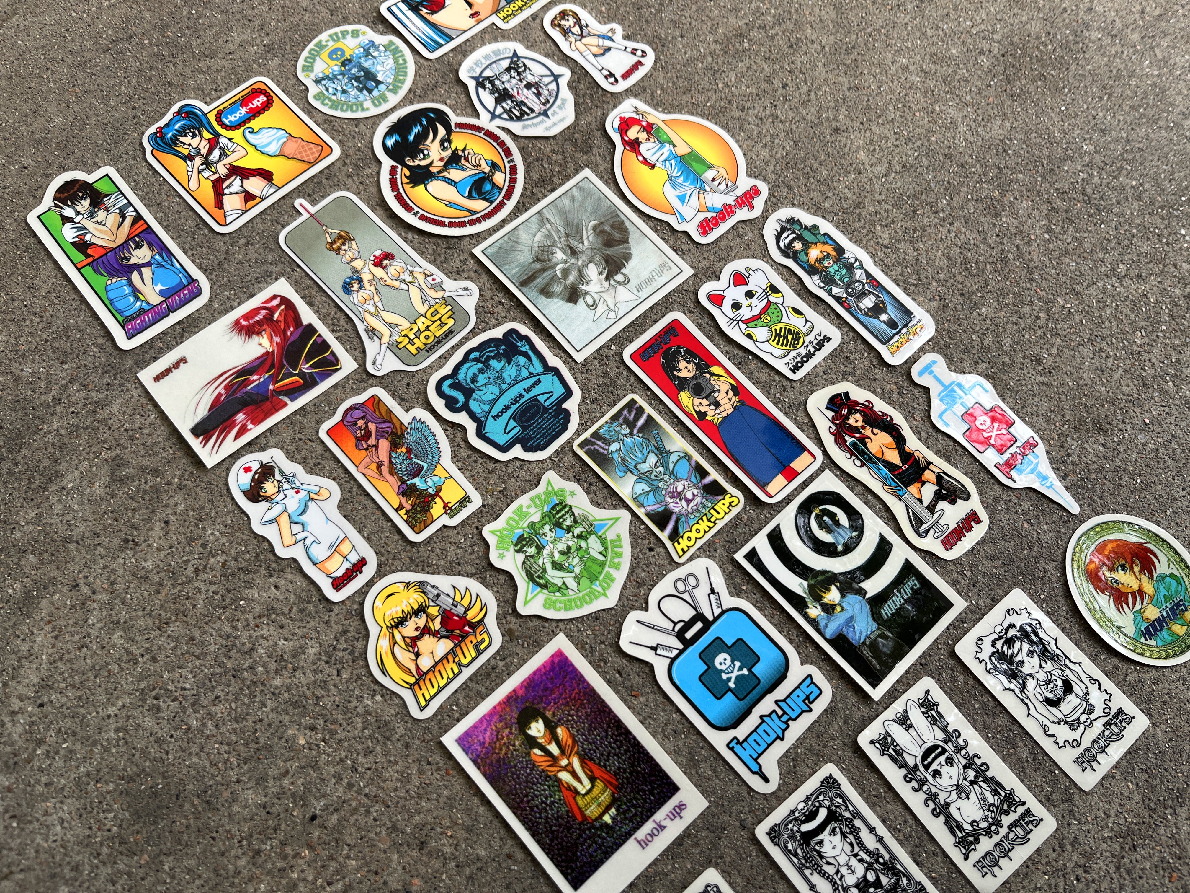 hook-ups mini size sticker pack #2 of 30 small stickers - Image 3