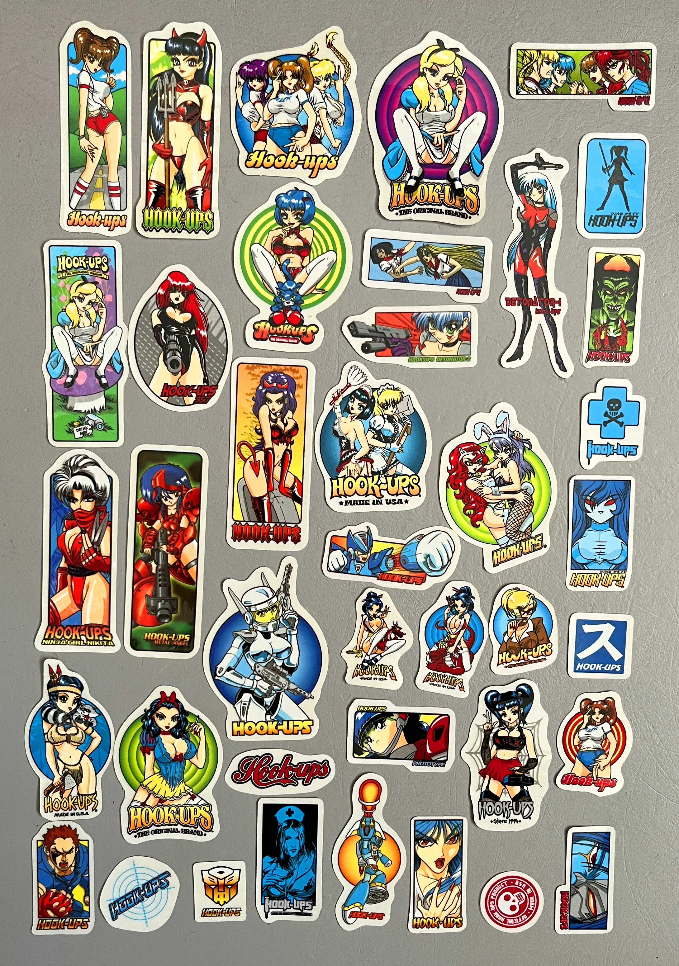 hook-ups mini size sticker pack #4 of 40 small stickers - Image 3