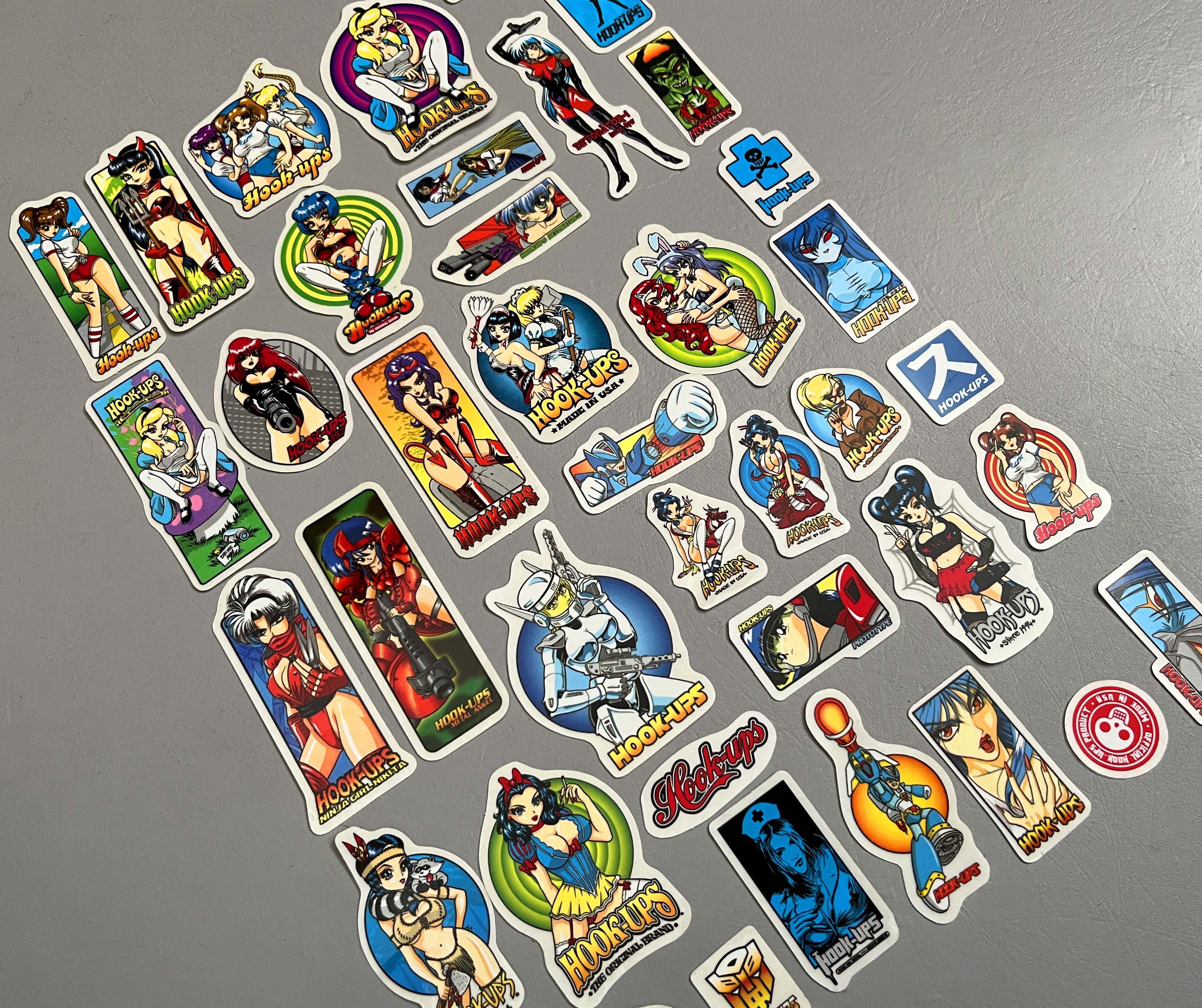 hook-ups mini size sticker pack #4 of 40 small stickers - Image 4