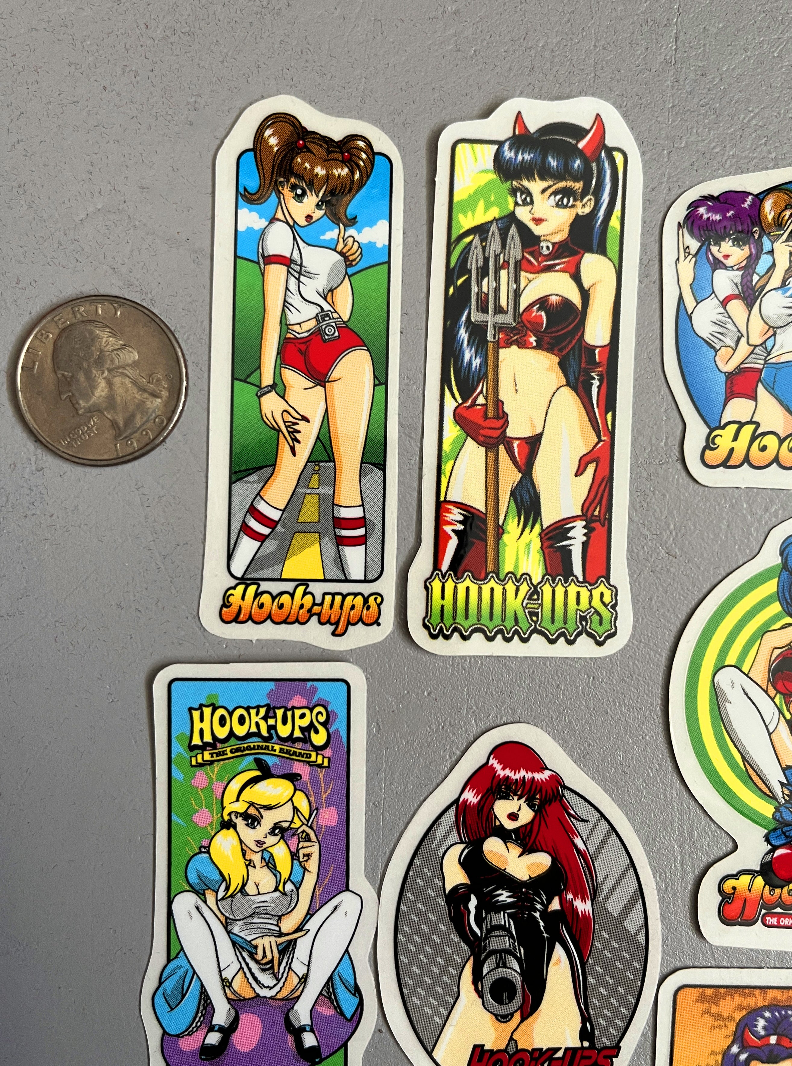 hook-ups mini size sticker pack #4 of 40 small stickers - Image 5