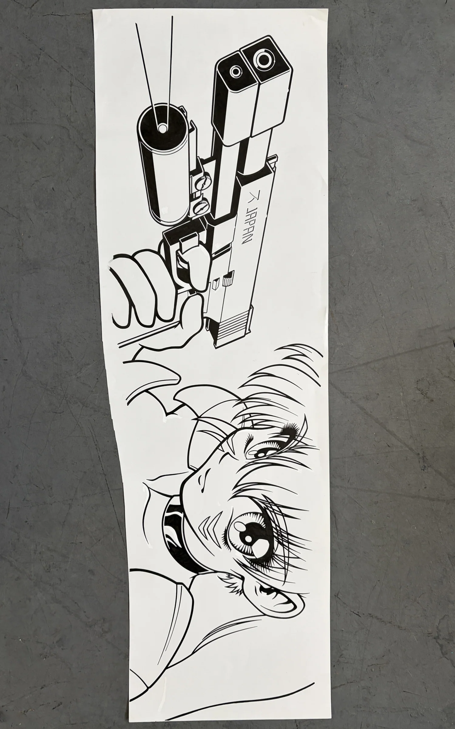 HOOK-UPS ORIGINAL INK LINE ART - DETONATOR II FROM 1997 1 OF 1