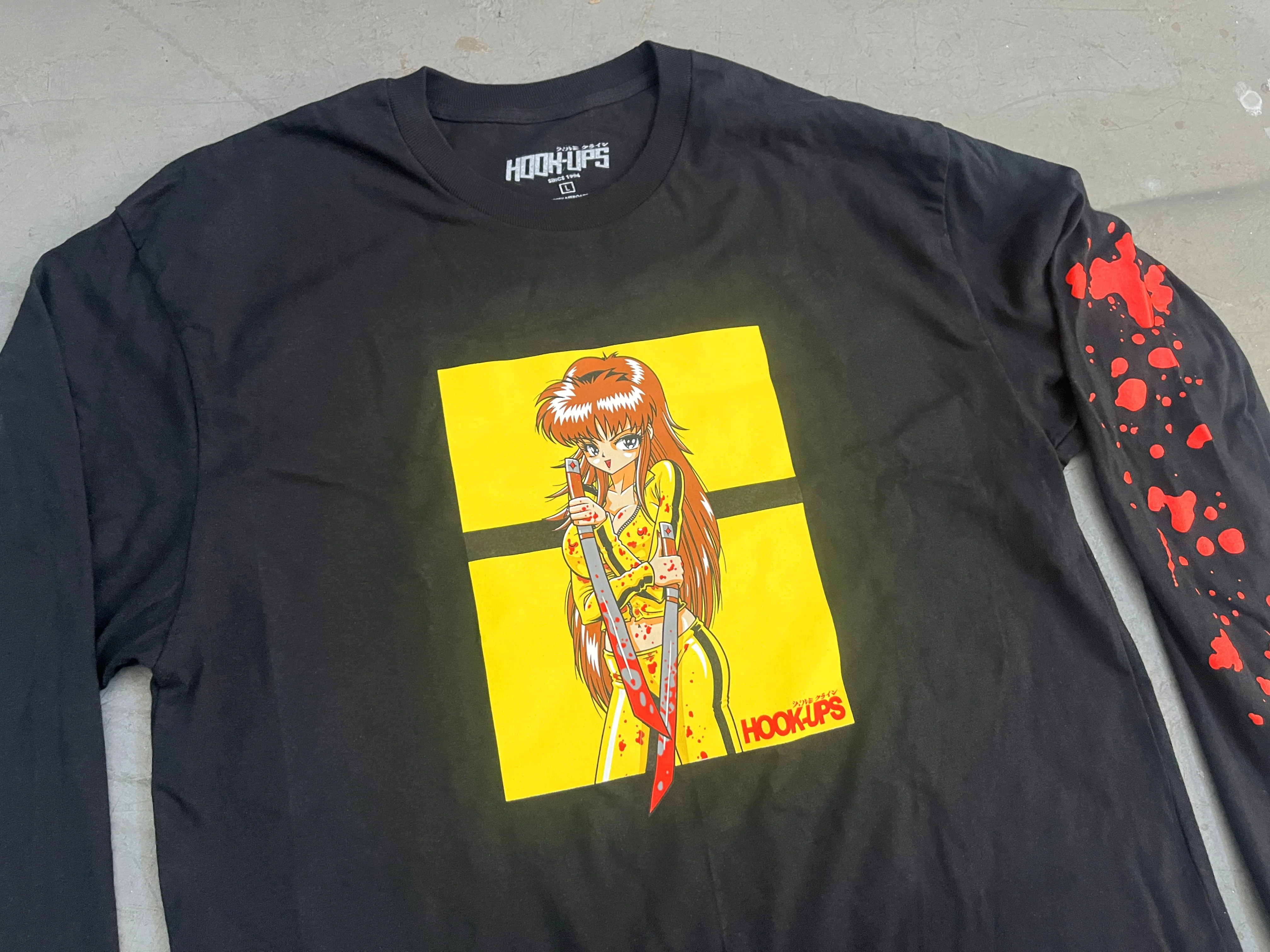 Katana LONG SLEEVE t-shirt BLACK - Image 4