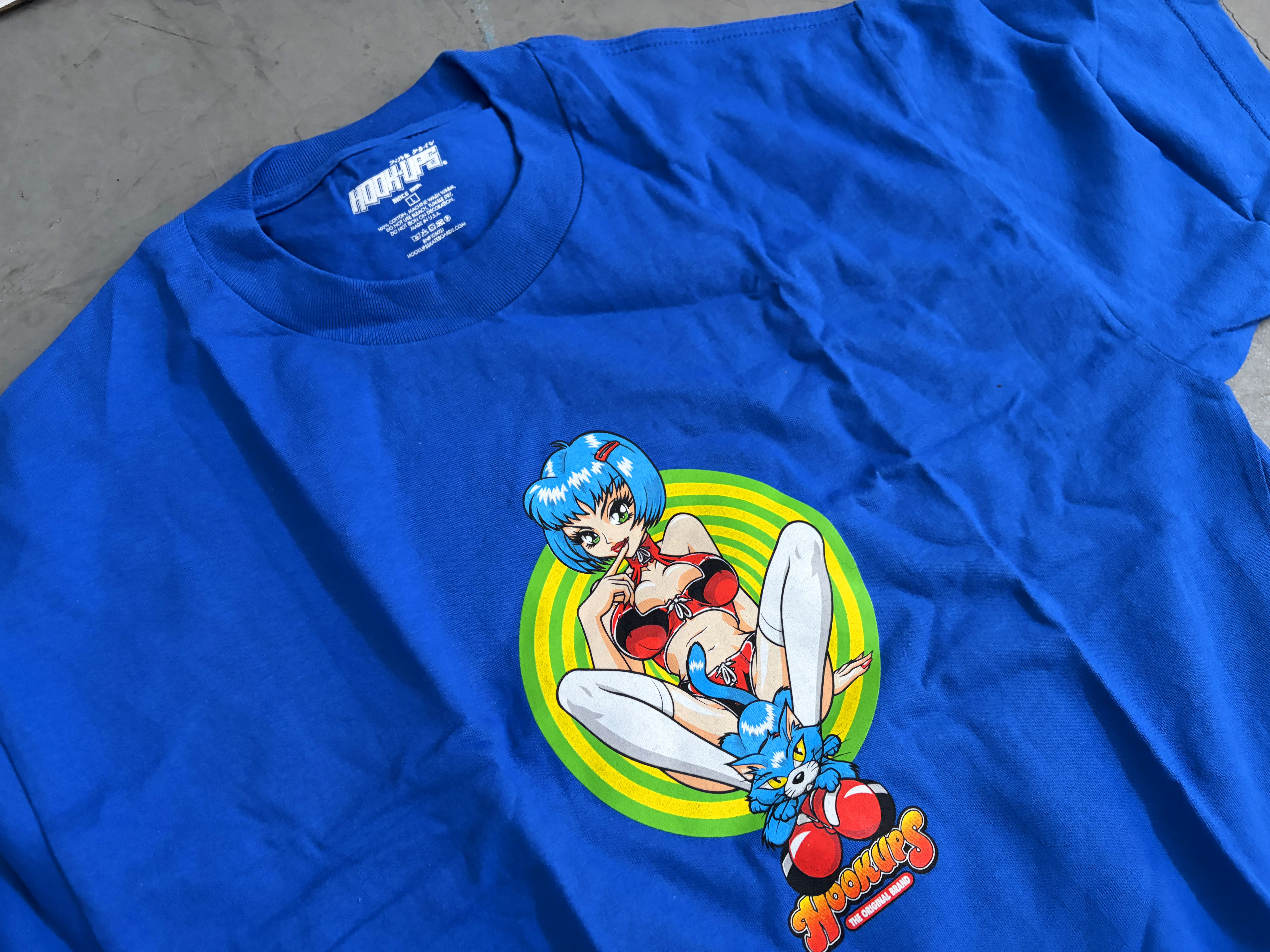 Miss Kitty T-shirt - ROYAL BLUE - NEW OLD STOCK FROM 2012 - Image 2