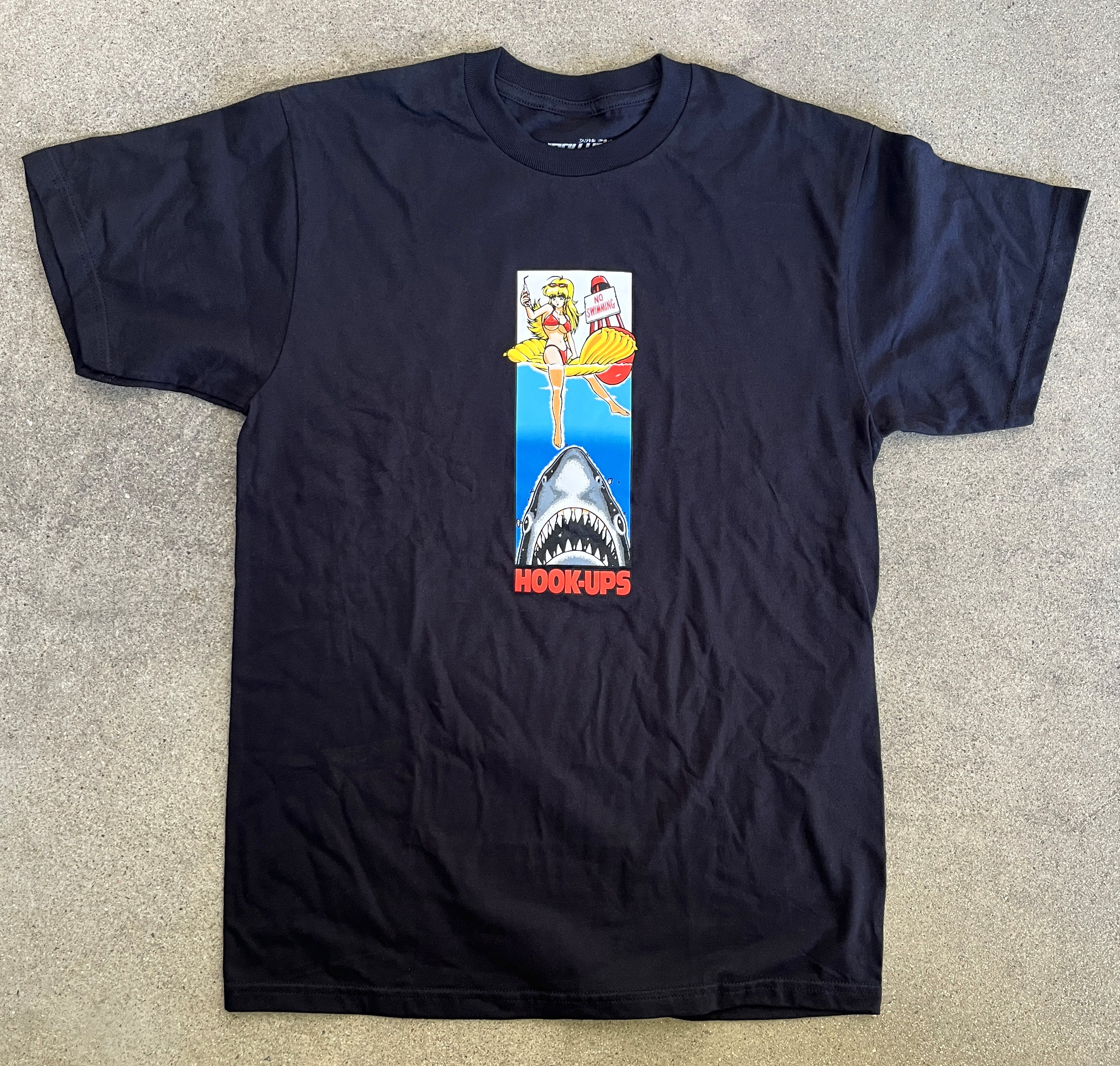 No Swimming T-shirt - BLACK - Image 3