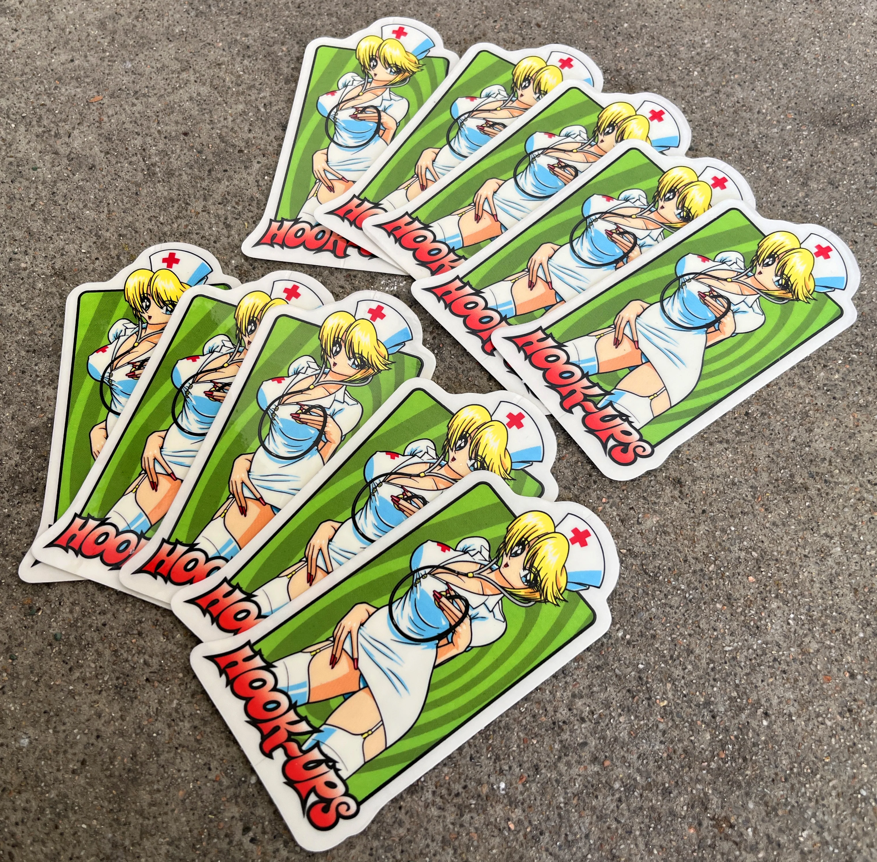 nurse girl nikki sticker 10 pack - Image 2