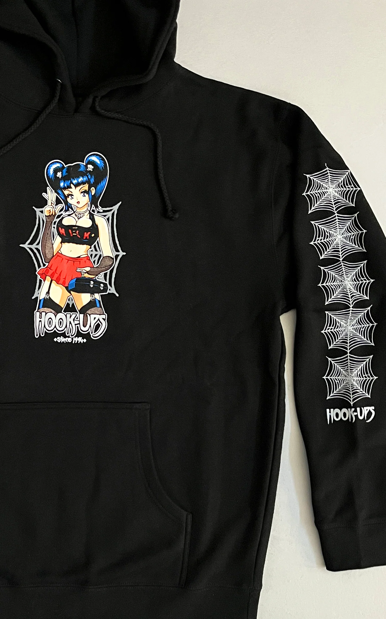 Raven HEAVYWEIGHT HOODED SWEATSHIRT - BLACK