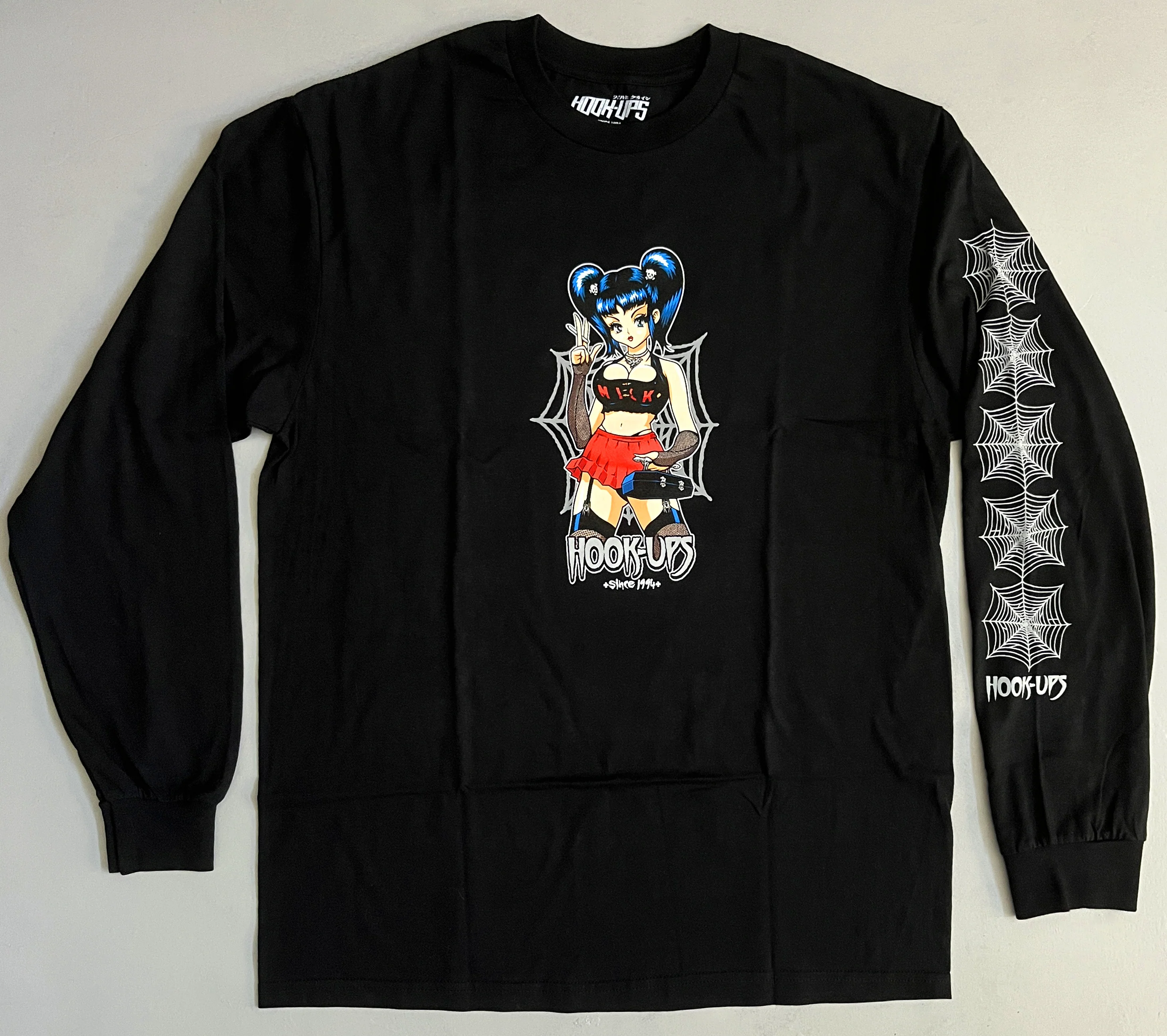 Raven LONG SLEEVE t-shirt BLACK - Image 3