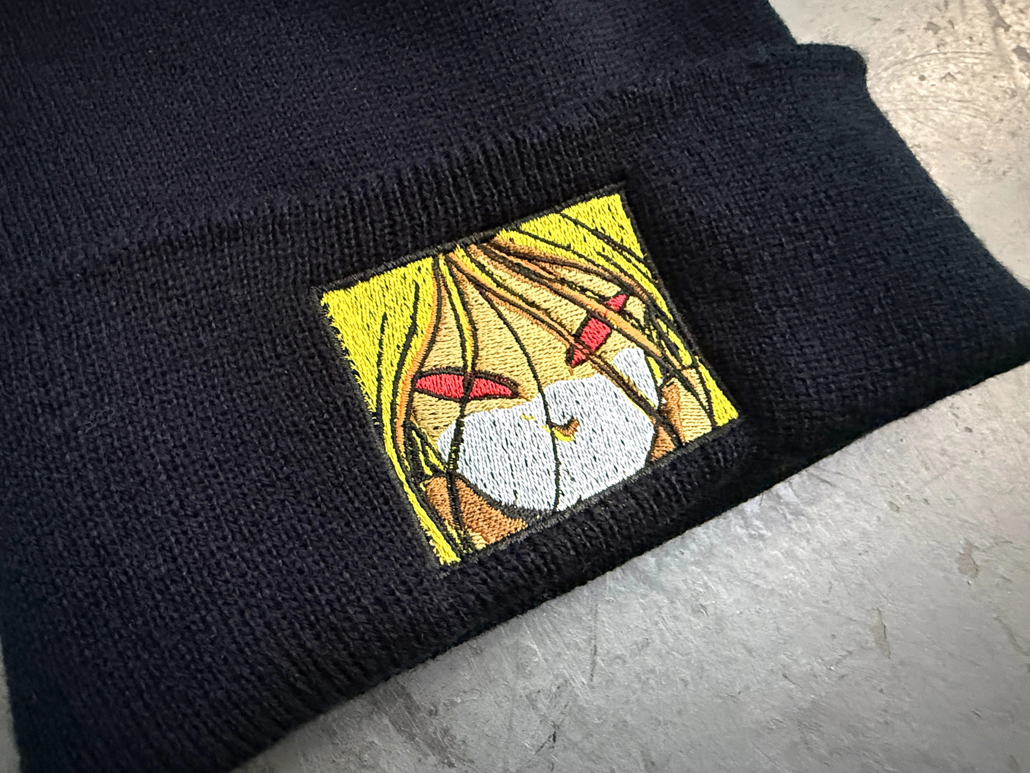 Red Eyes Beanie - BLACK - Image 2