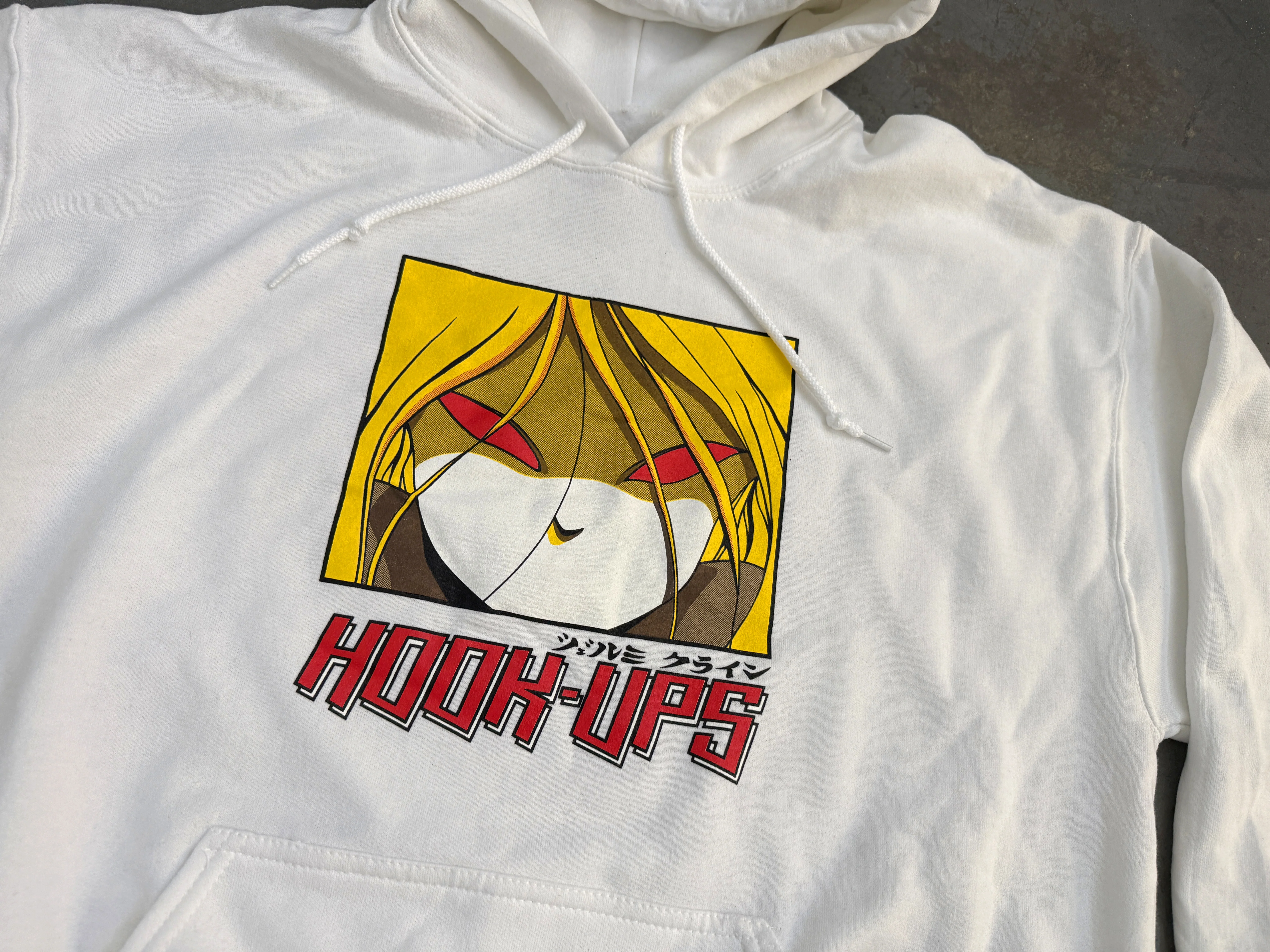 Red Eyes Hooded Sweatshirt- WHITE - Image 2
