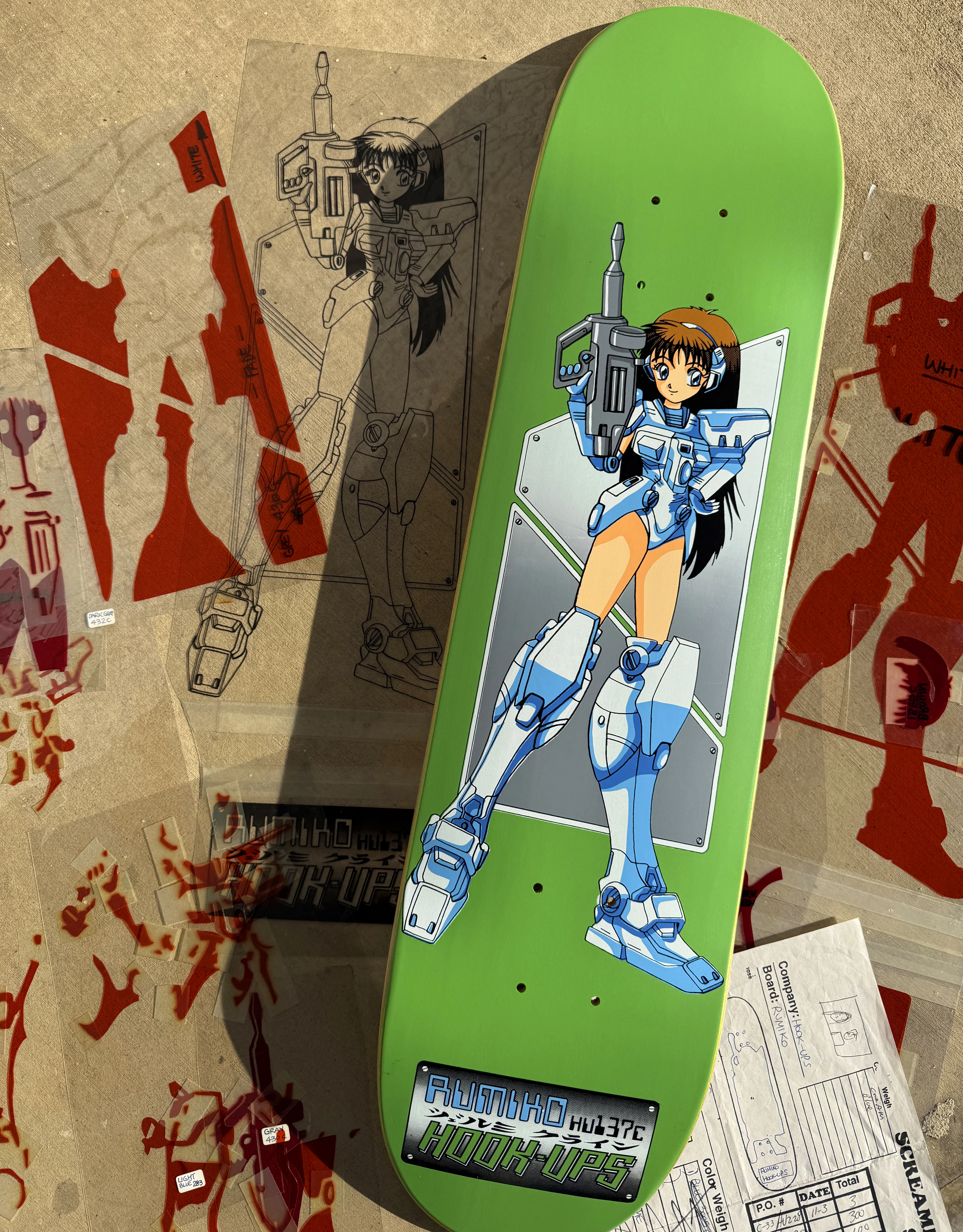 SIGNED Rumiko hu137c 7.5 X 31 HAND SCREENED - Image 6