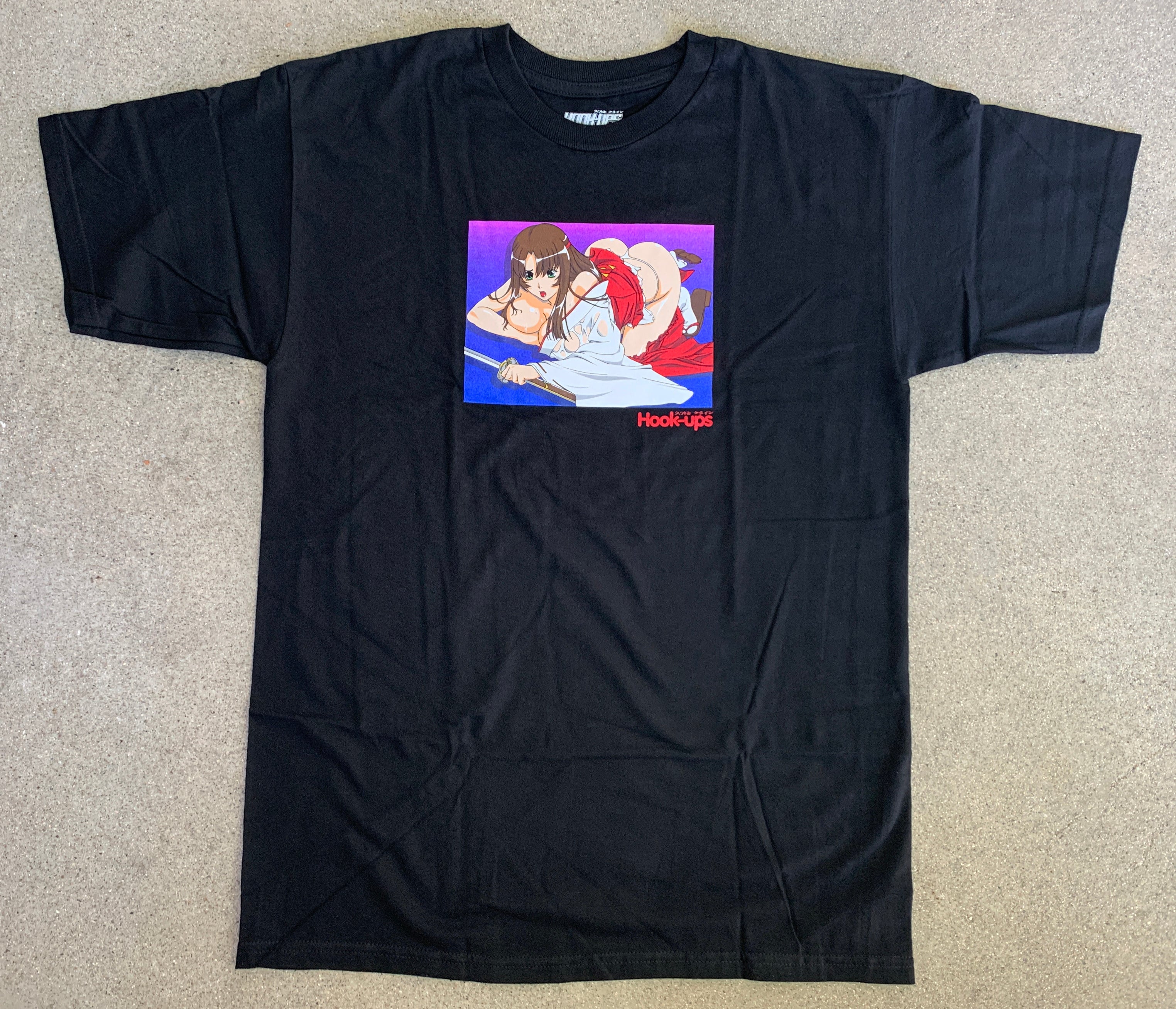 Samurai Girl T-shirt - BLACK - Image 3