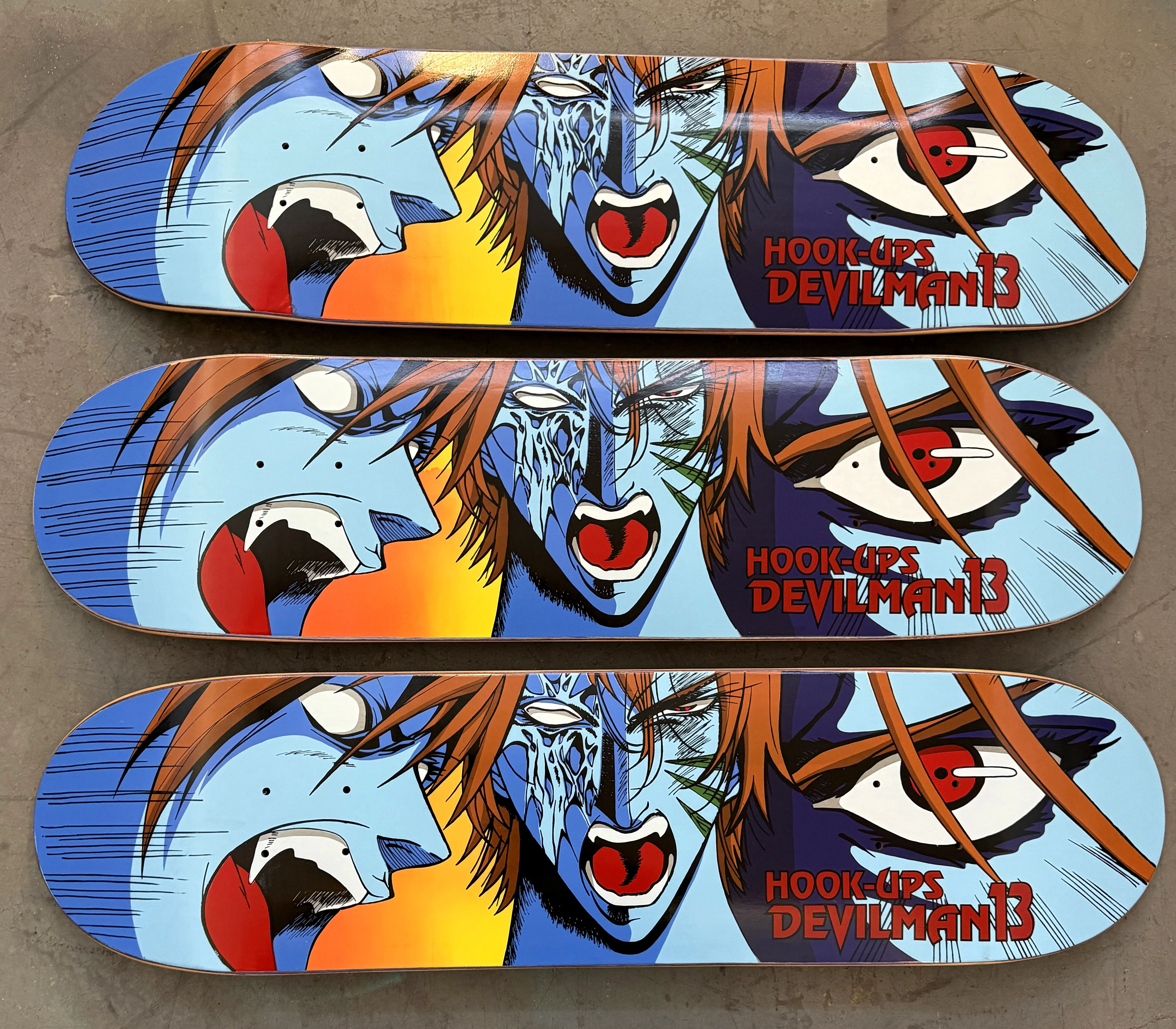 SIGNED Devilman 13 8.0 X 31.75 HAND SCREENED - Image 8