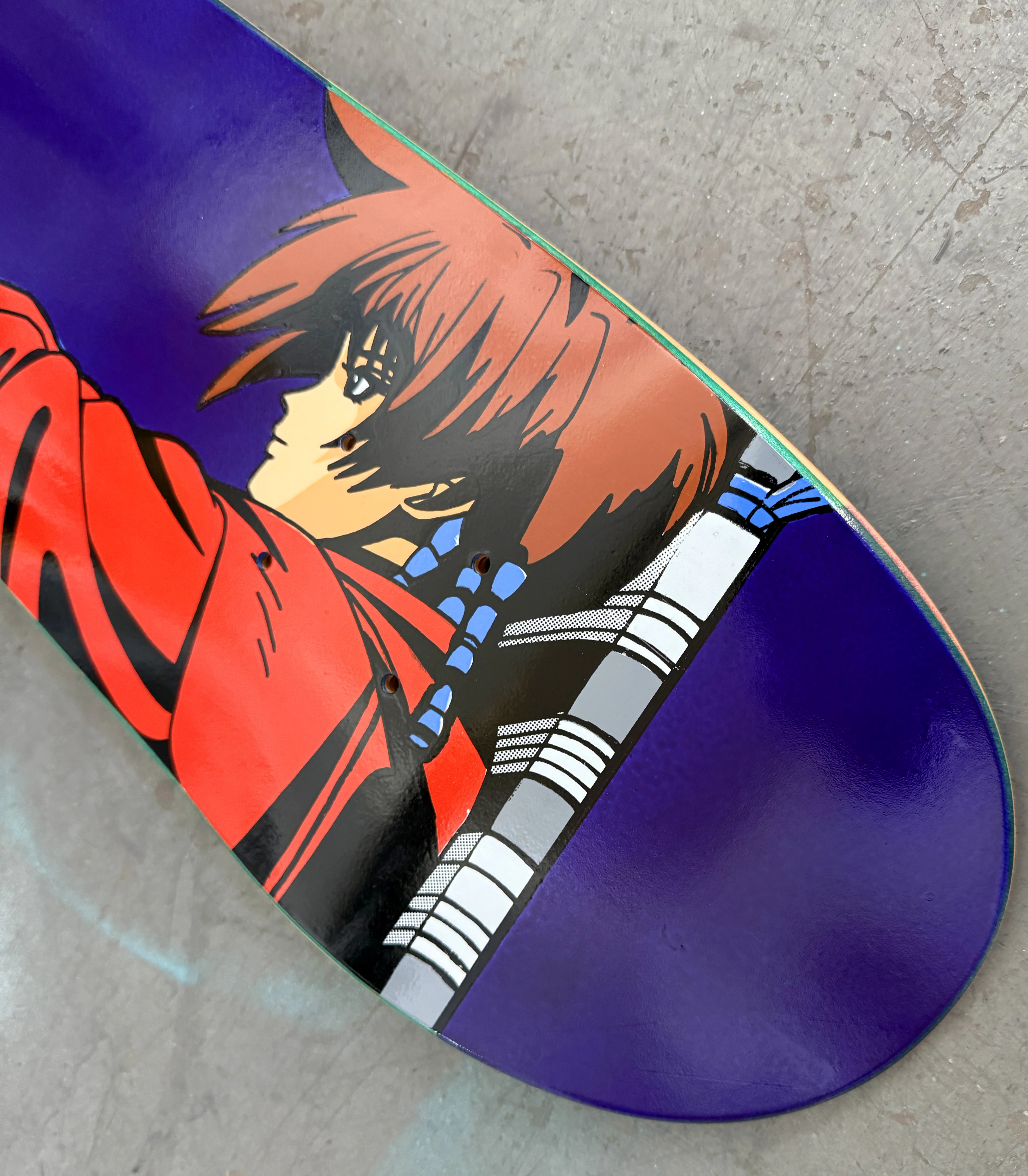 SIGNED Iria Hunter ANODIZED PURPLE 7.5 X 31 HAND SCREENED 1 OF 1 - Image 3