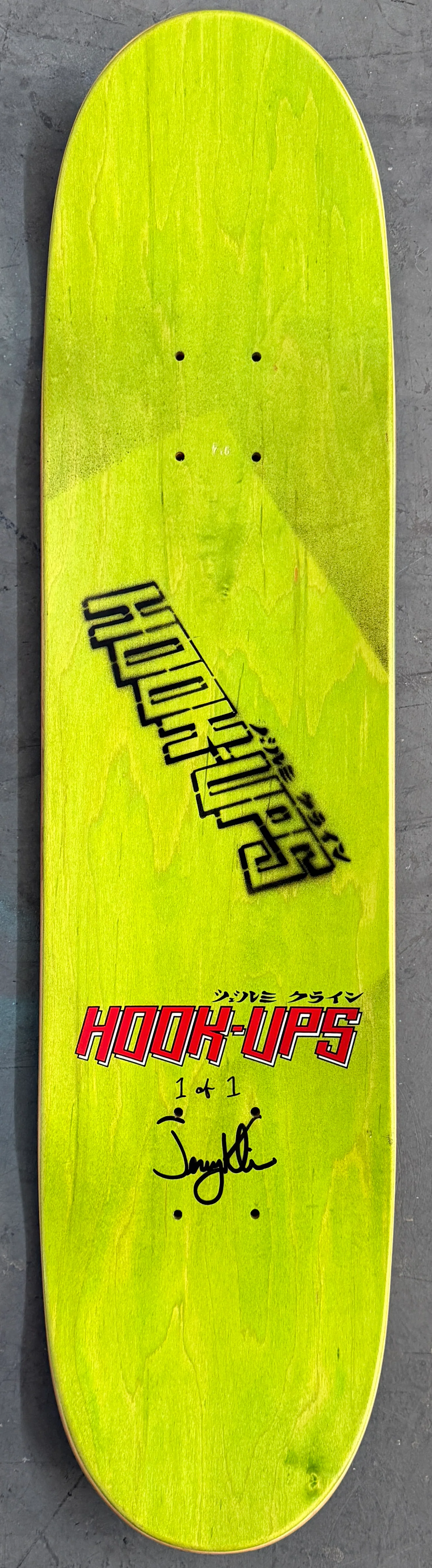 SIGNED Iria Hunter YELLOW/GREEN 7.5 X 31 HAND SCREENED 1 OF 1 - Image 5