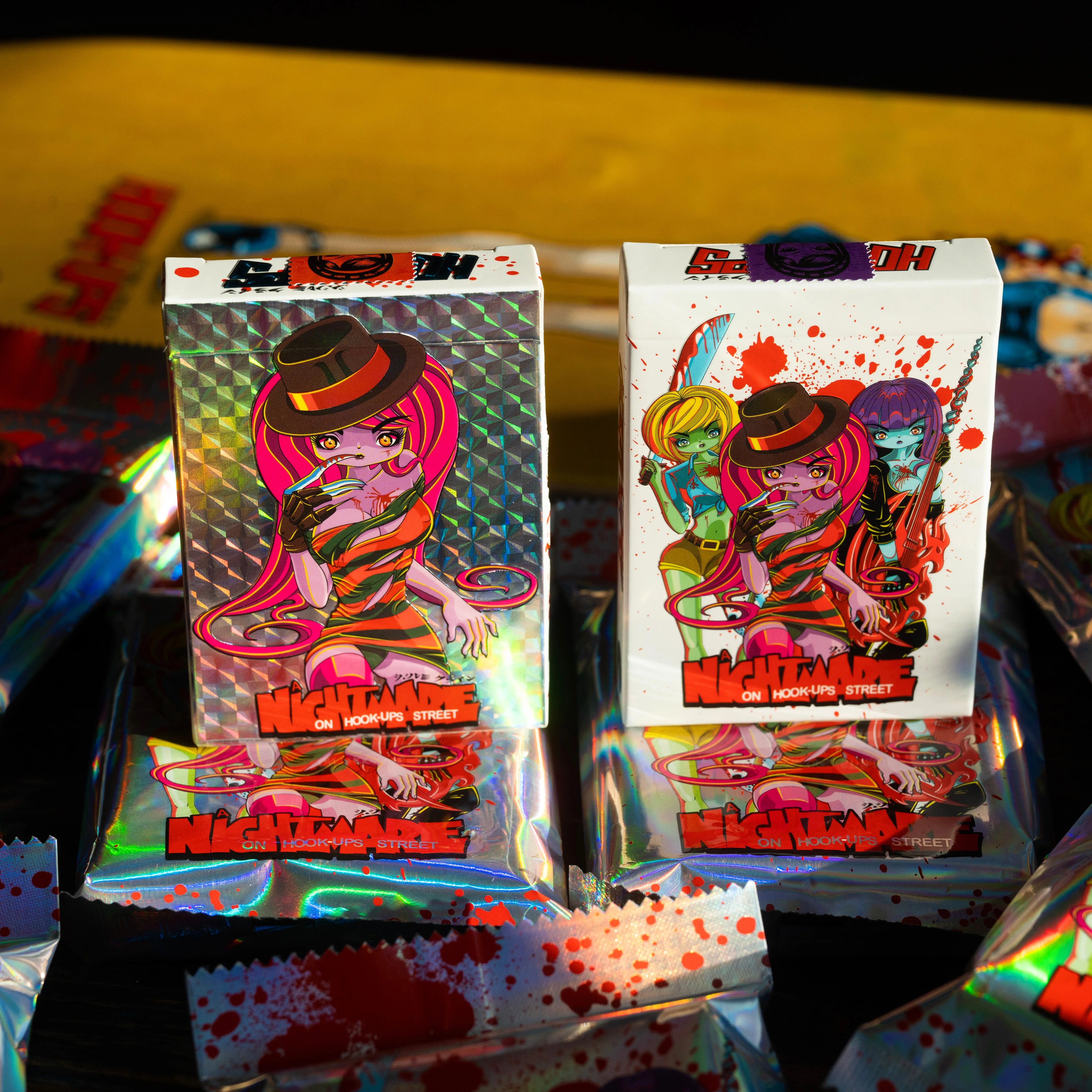 TRICK OR TREAT PLAYING CARDS - ALL CARDS ARE GILDED & NUMBERED *BLIND PACKS* - Image 13