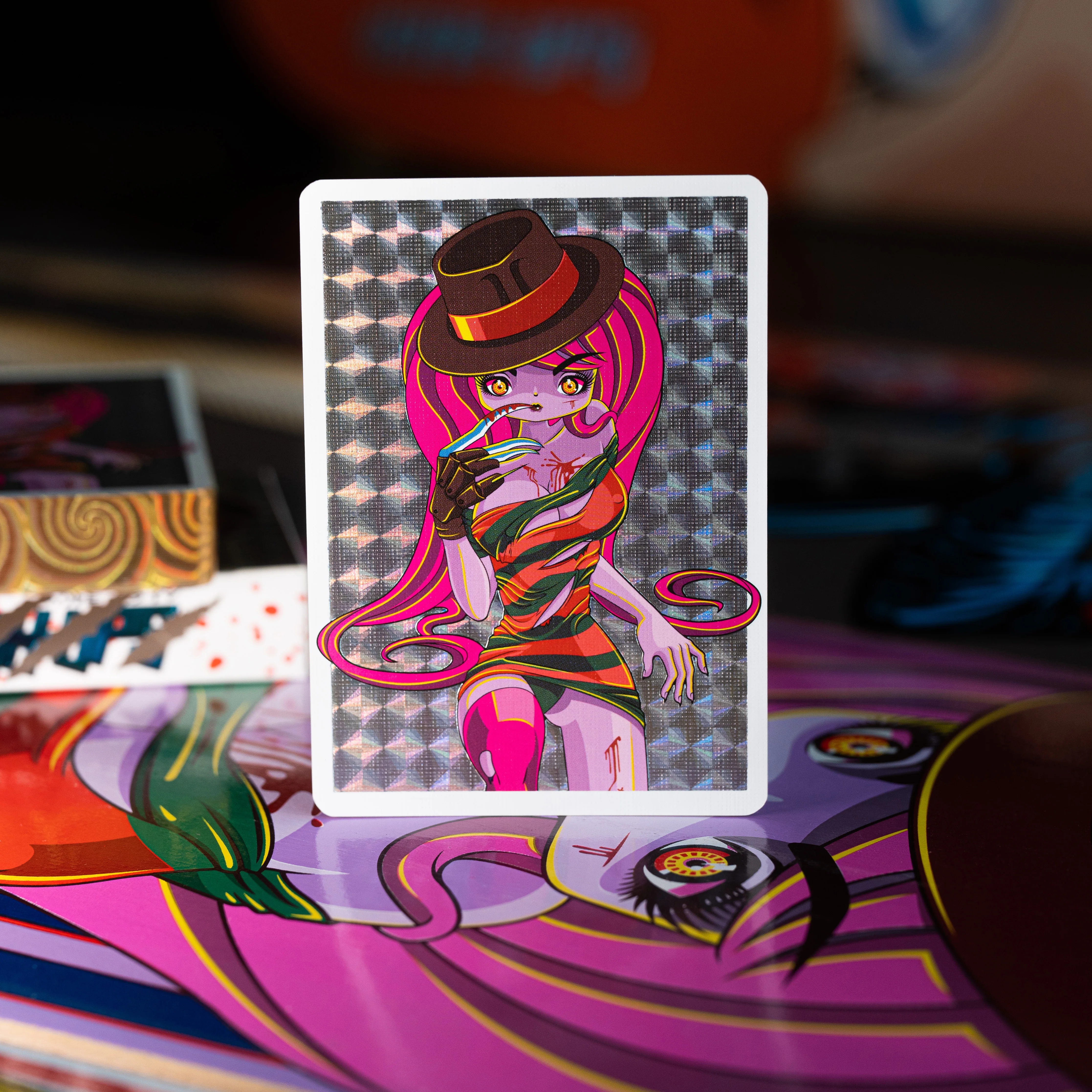 TRICK OR TREAT PLAYING CARDS - ALL CARDS ARE GILDED & NUMBERED *BLIND PACKS* - Image 32