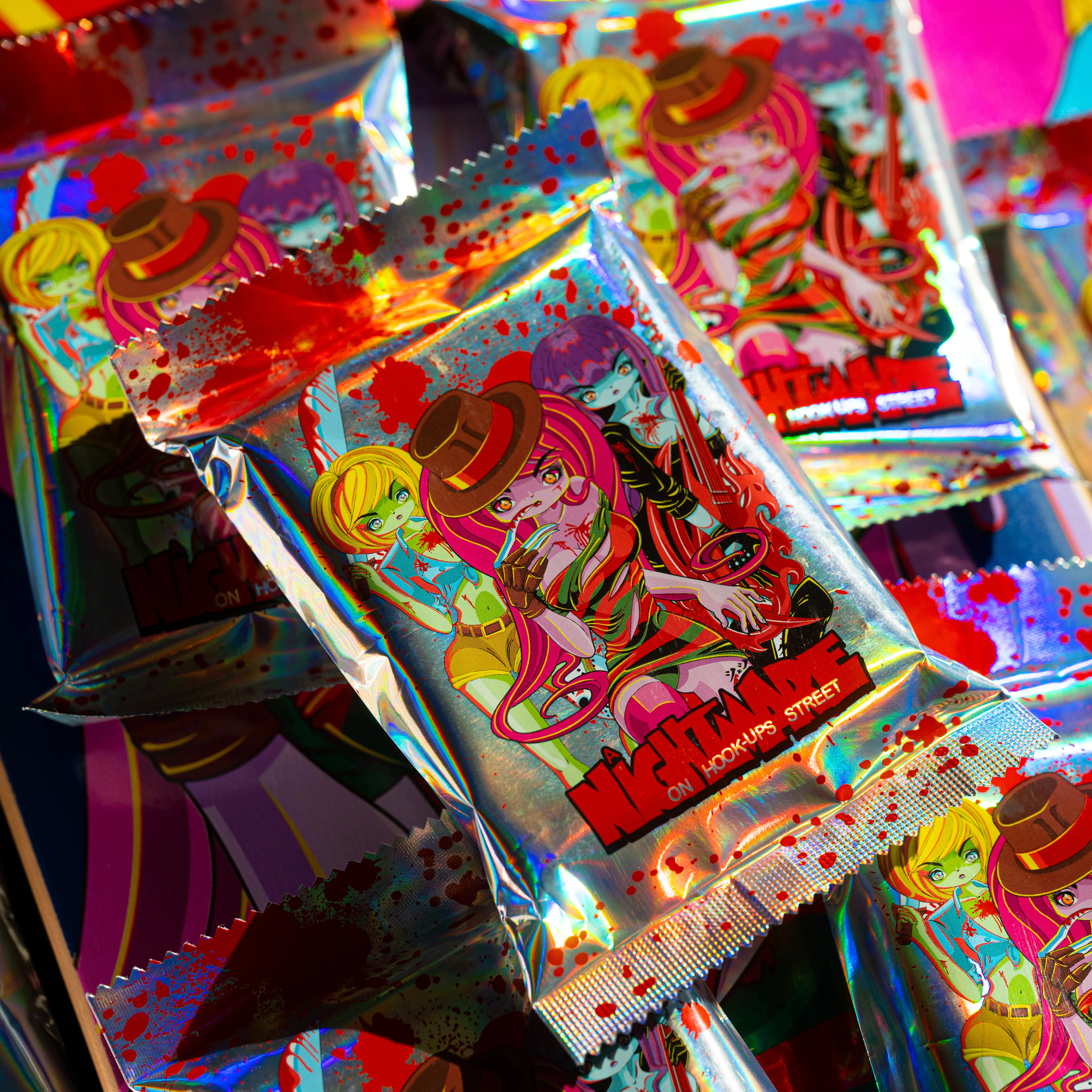 TRICK OR TREAT PLAYING CARDS - ALL CARDS ARE GILDED & NUMBERED *BLIND PACKS* - Image 4