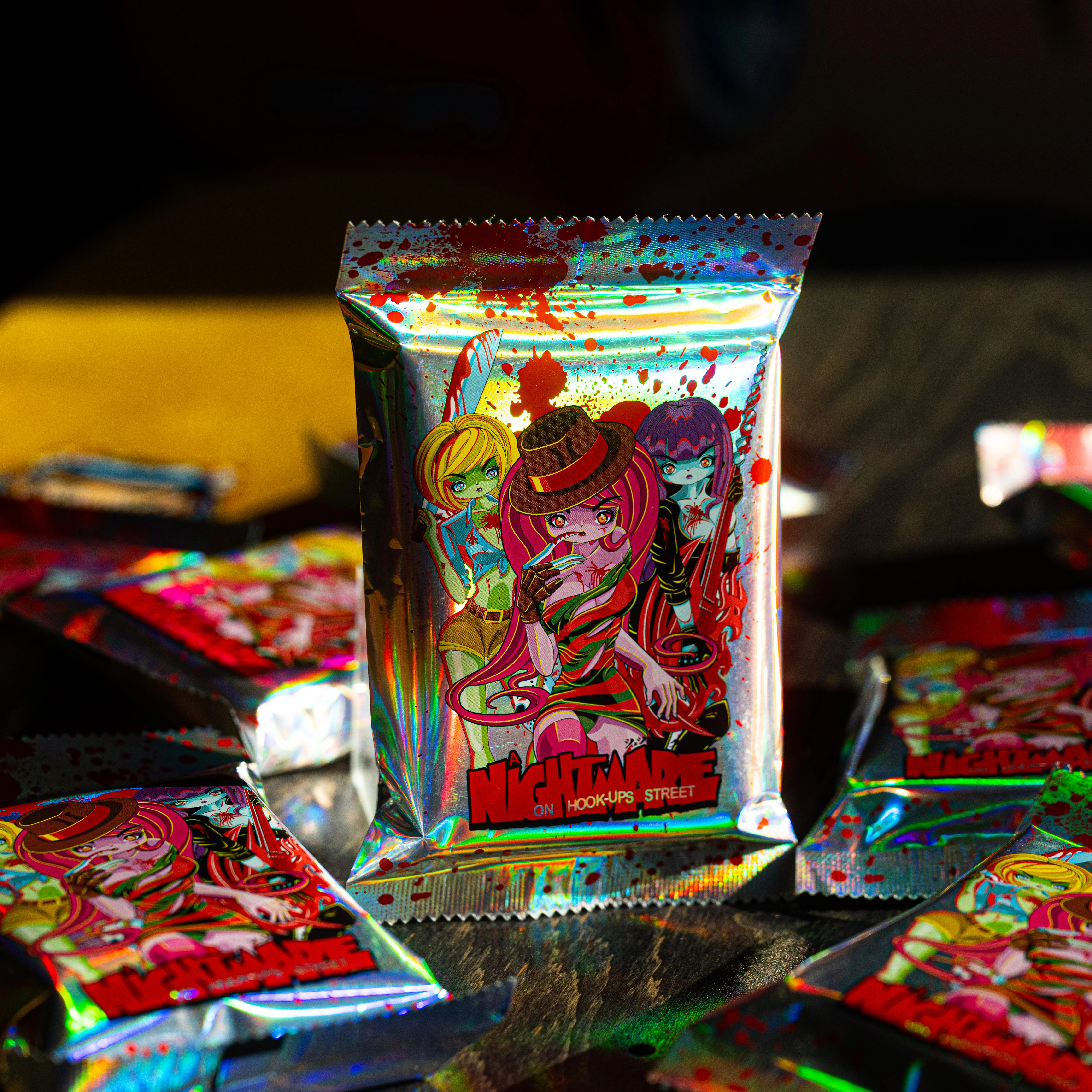 TRICK OR TREAT PLAYING CARDS - ALL CARDS ARE GILDED & NUMBERED *BLIND PACKS* - Image 5