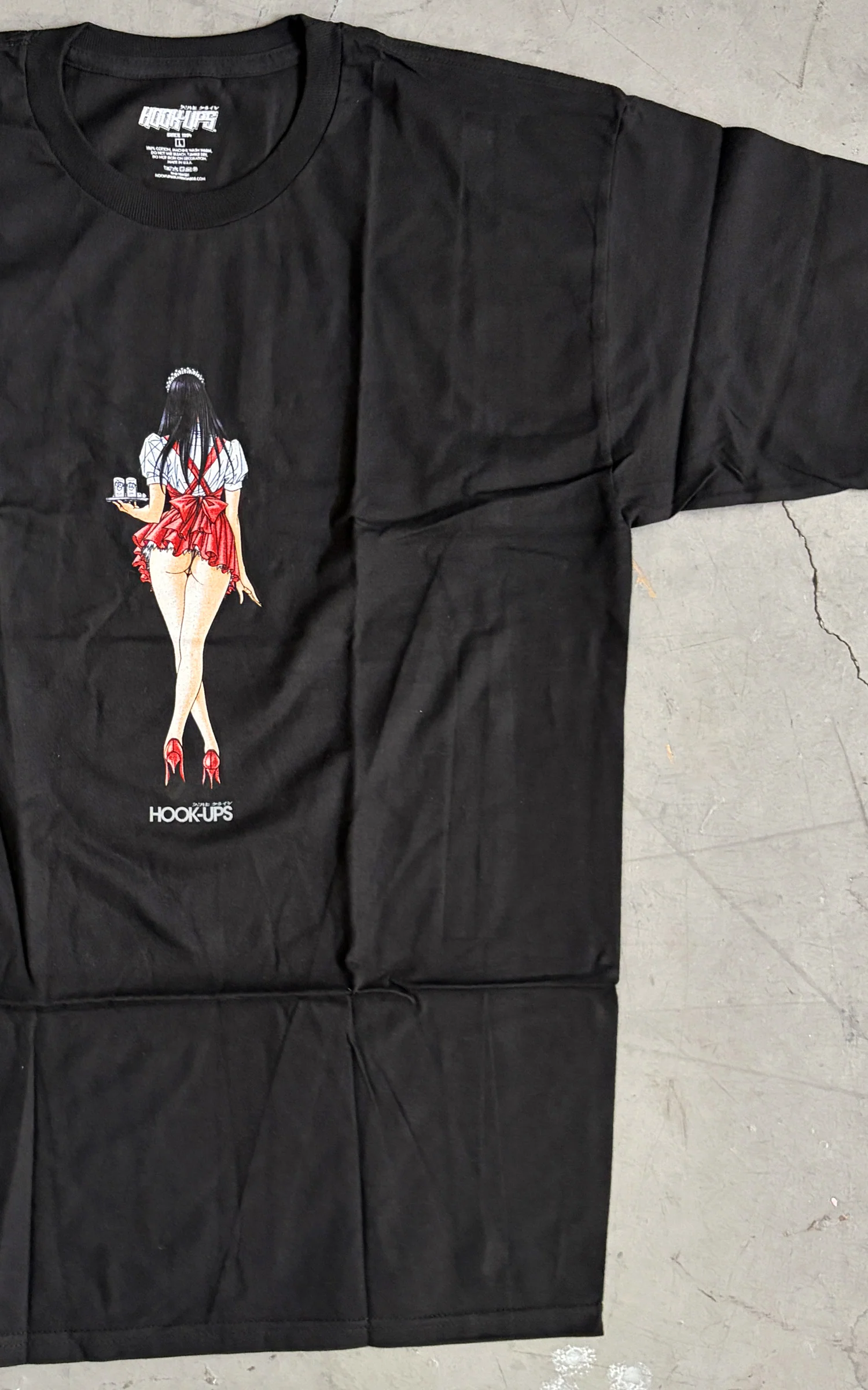 Waitress in Trouble- BLACK T-SHIRT - NEW OLD STOCK FROM 2009