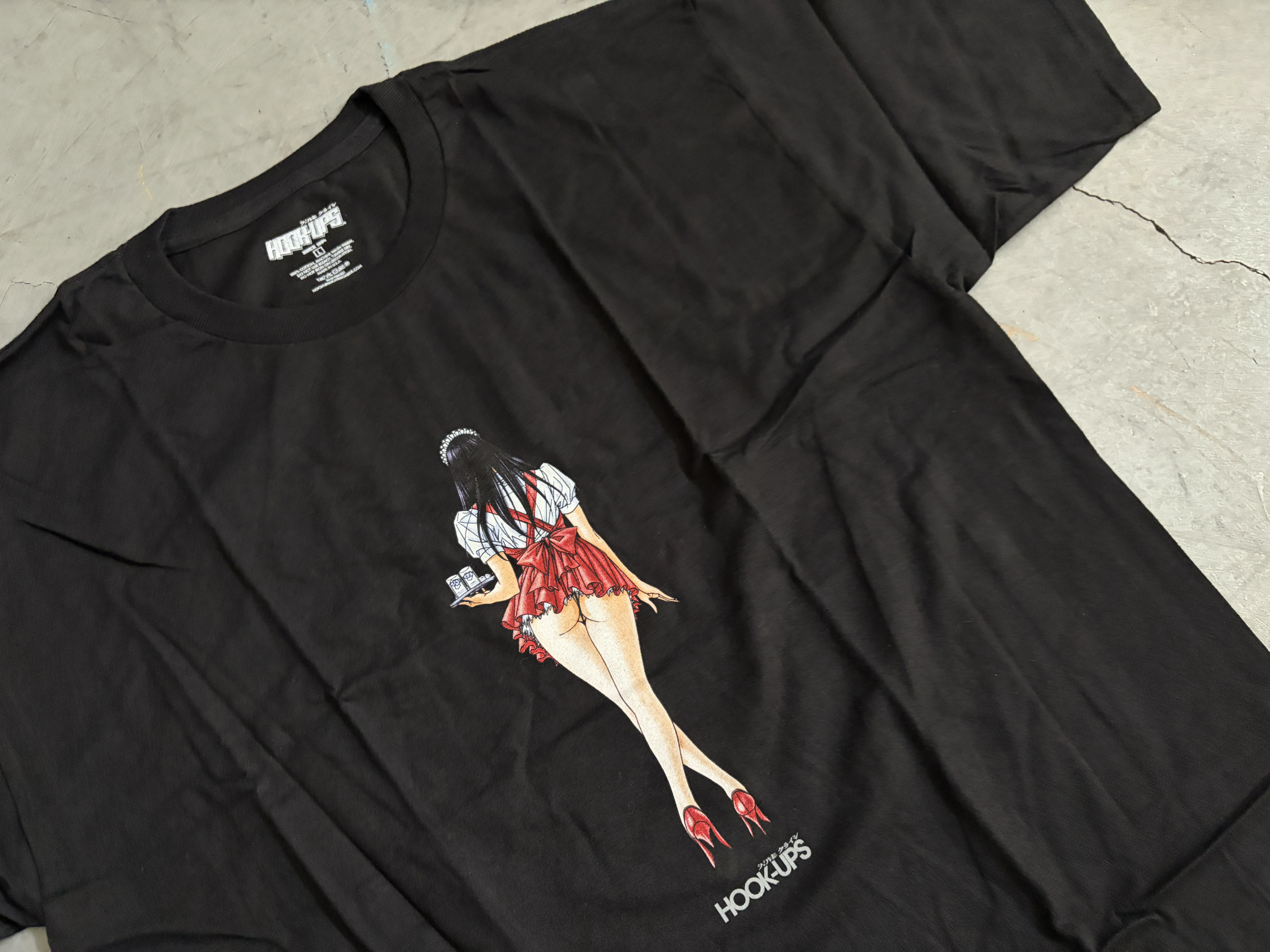 Waitress in Trouble- BLACK T-SHIRT - NEW OLD STOCK FROM 2009 - Image 2